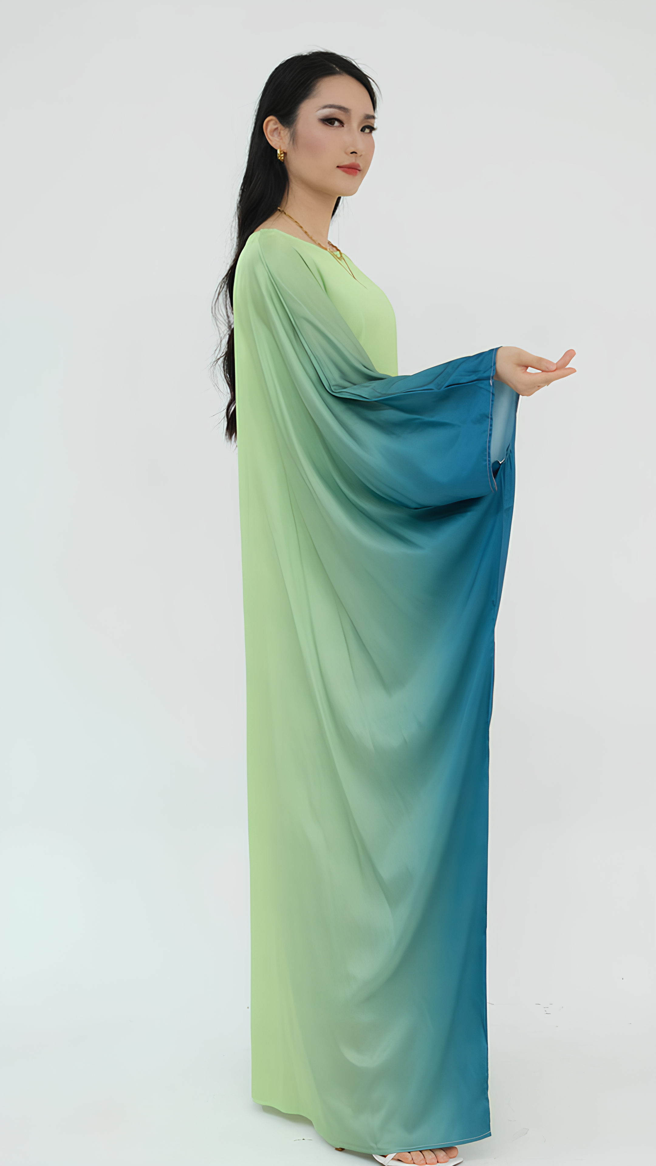 Gradient Butterfly Abaya