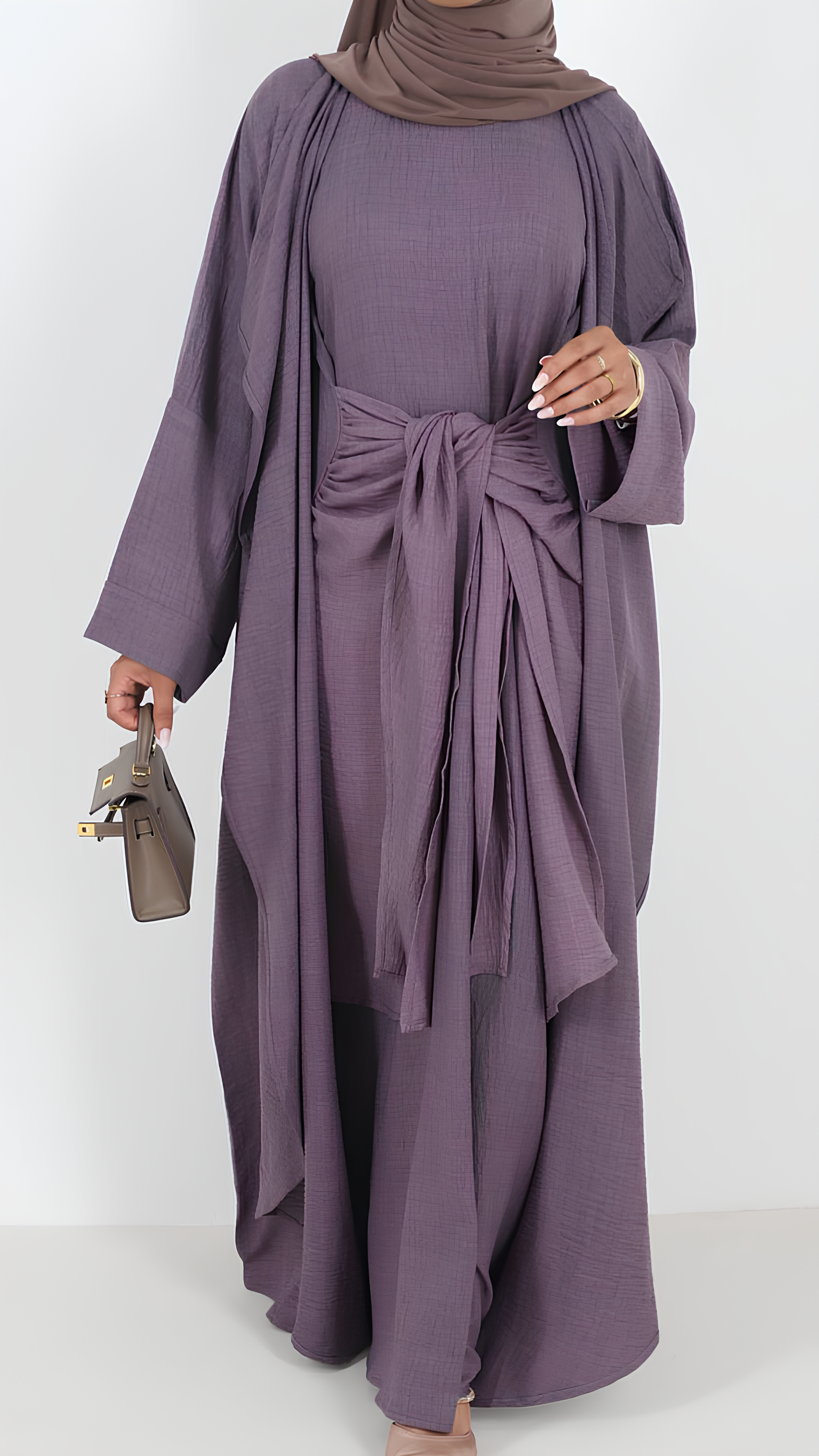 عباية فيلفيت مع ربطة