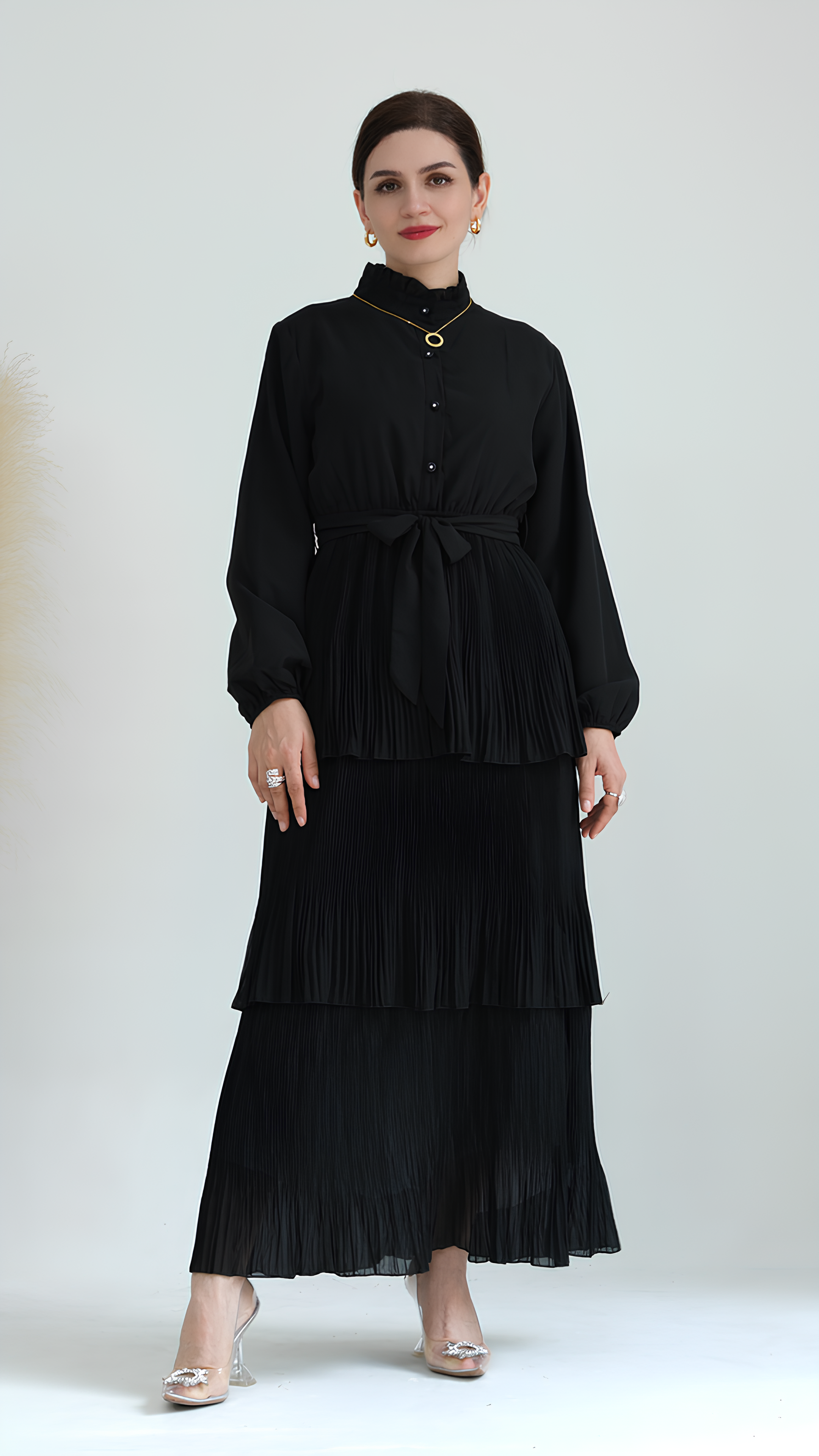 فستان ماكسي منتصف الليل