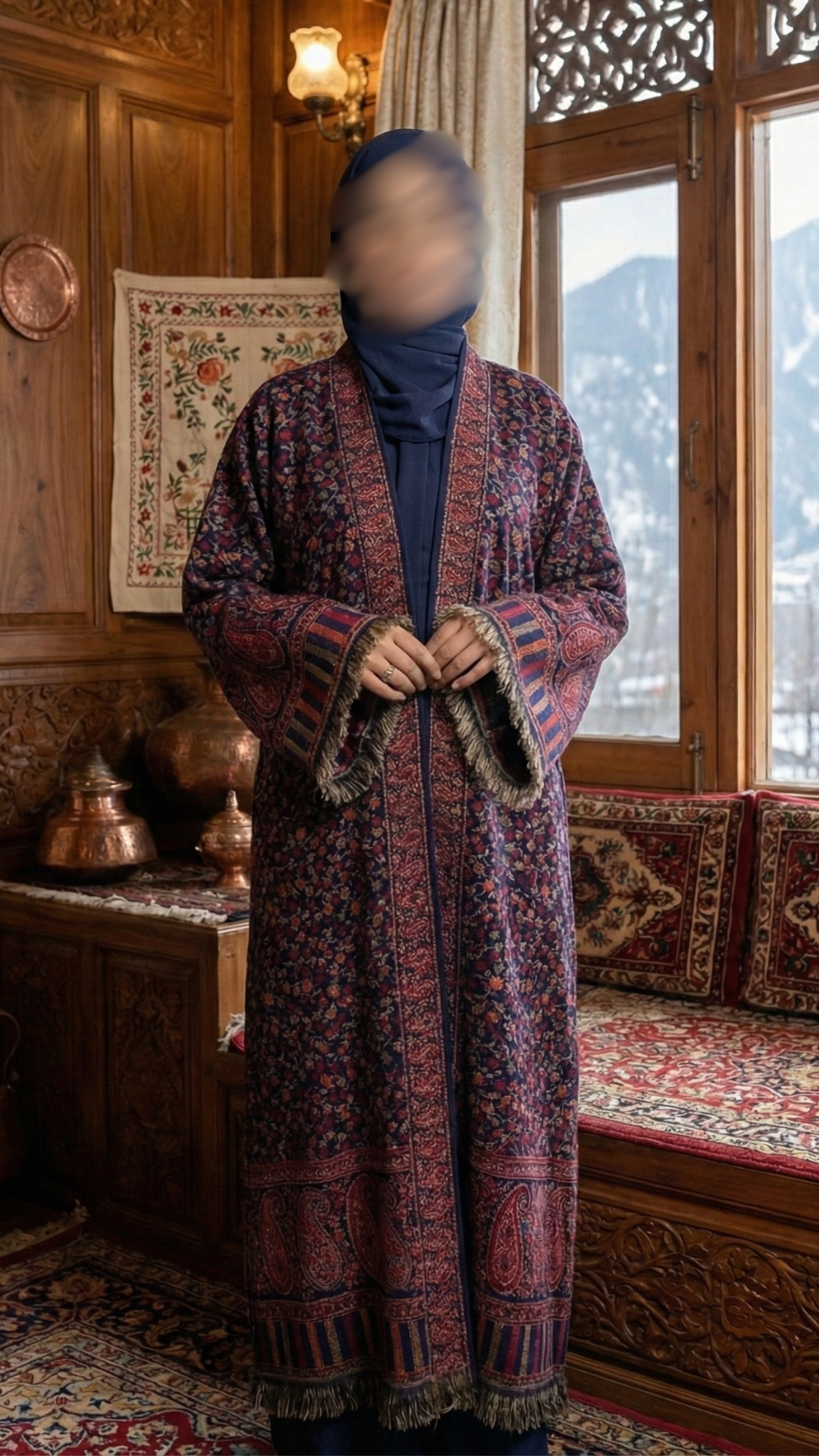 Qadim Pashmina Abaya