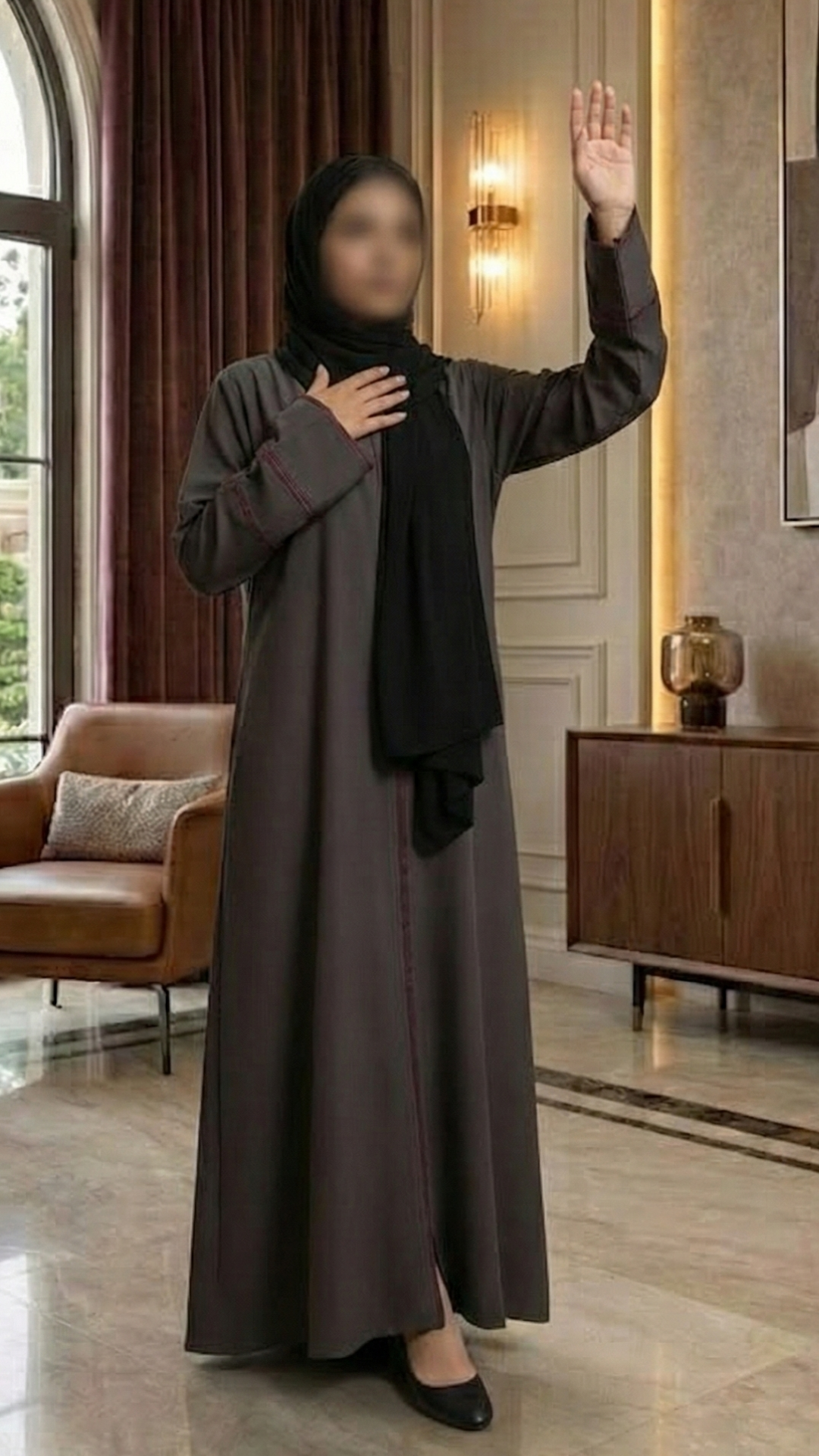 Anira Pleated Abaya