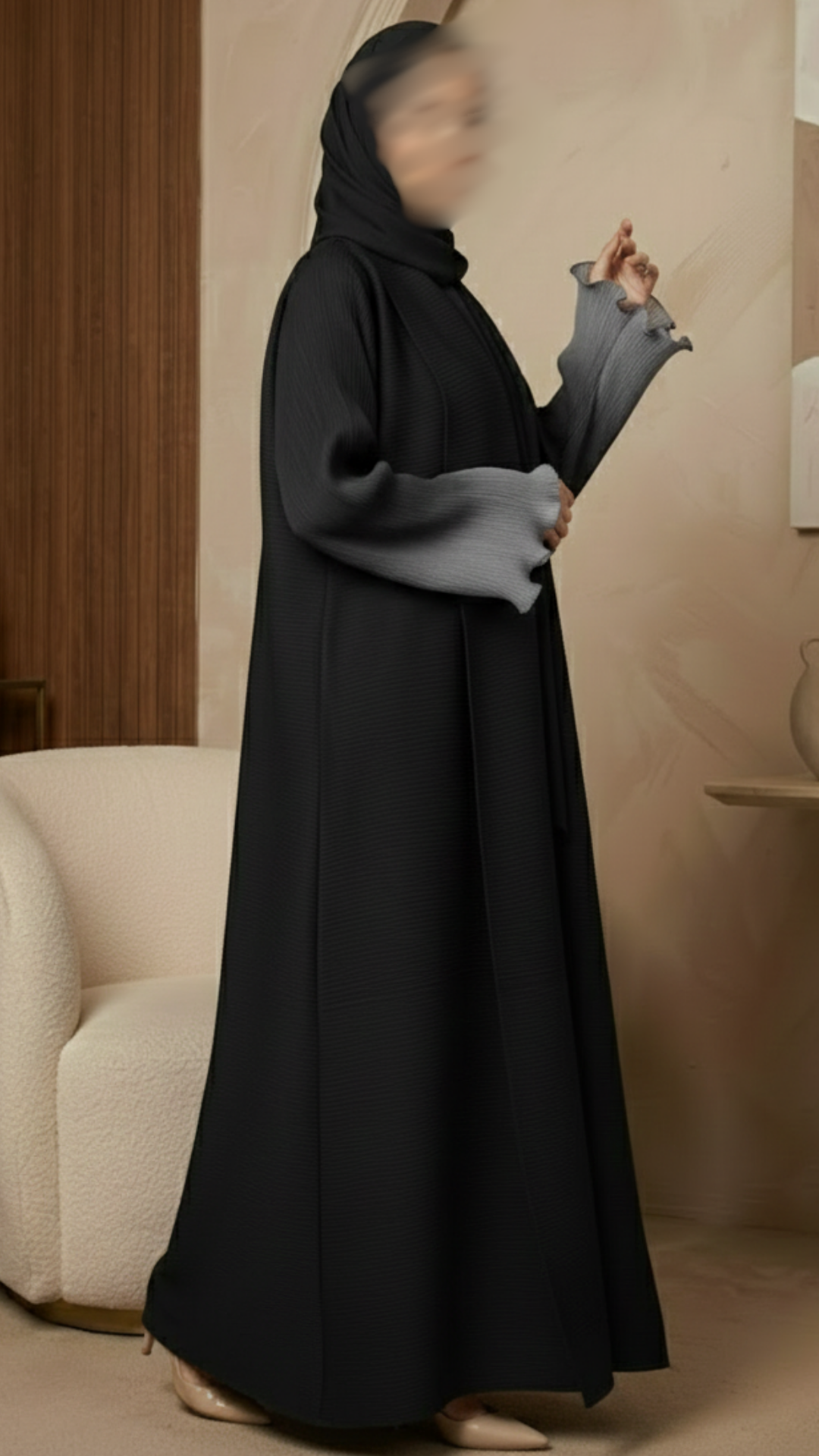 Saphir Pleated Abaya