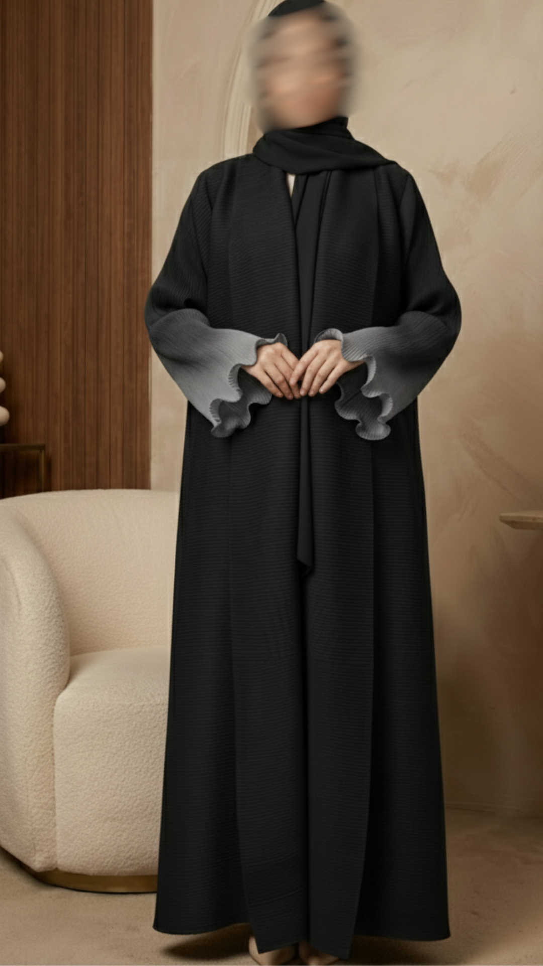 Saphir Pleated Abaya