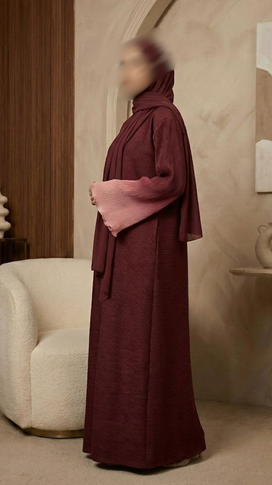 Saphir Pleated Abaya