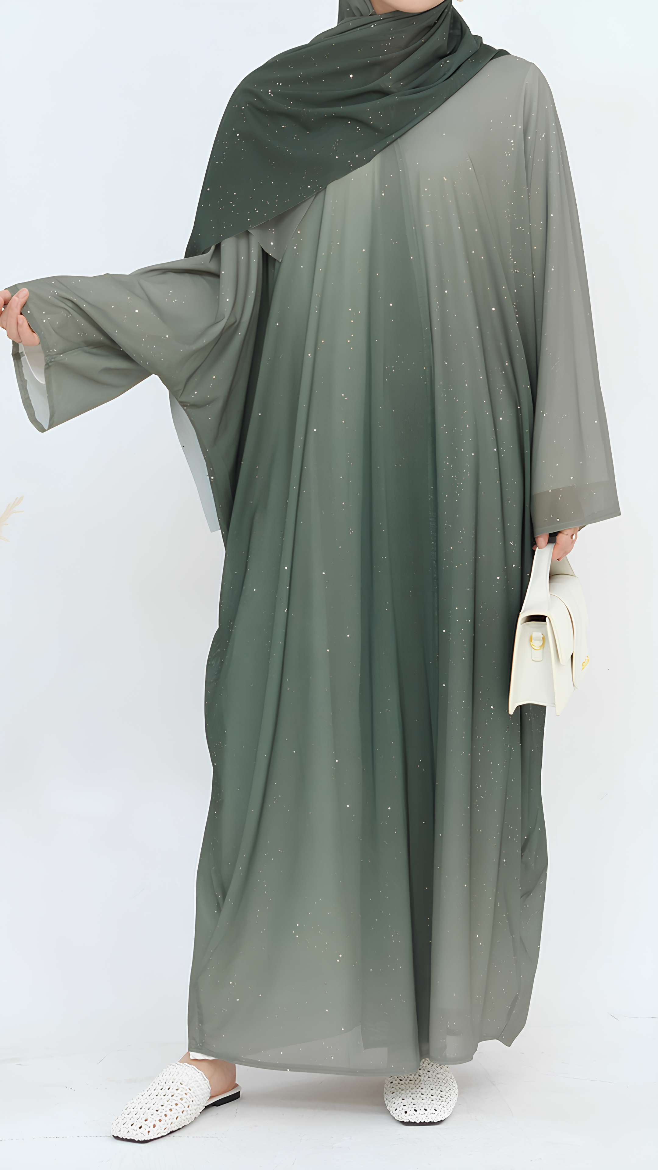 Majestic Glitter Abaya