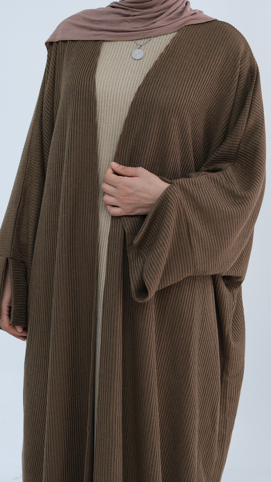 Open Corduroy Abaya