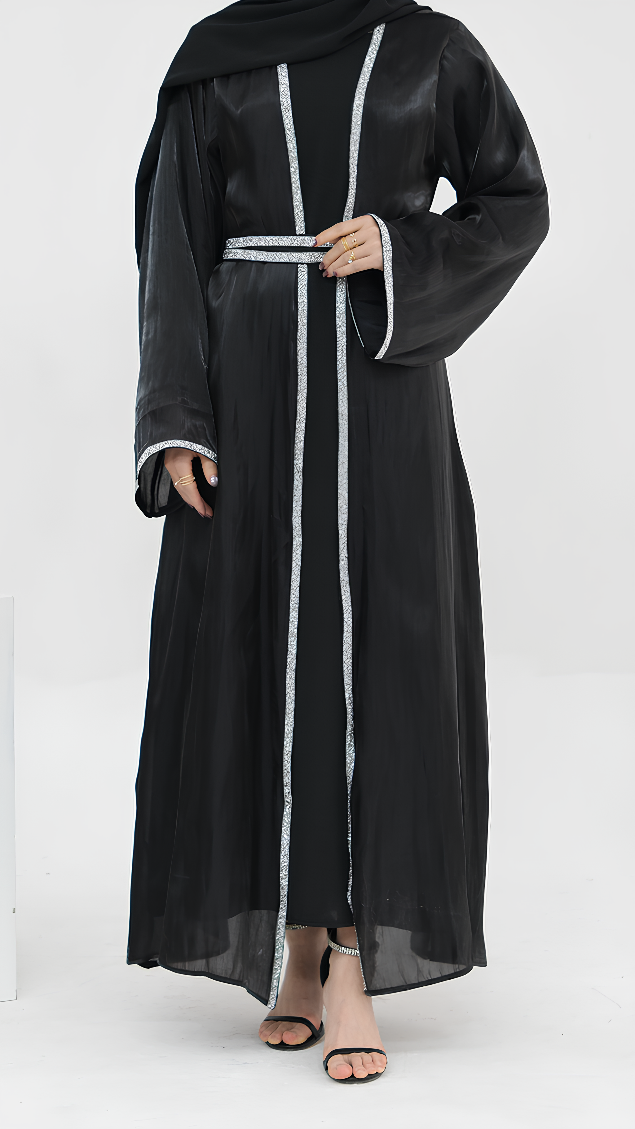 Grüne Eleganz Abaya