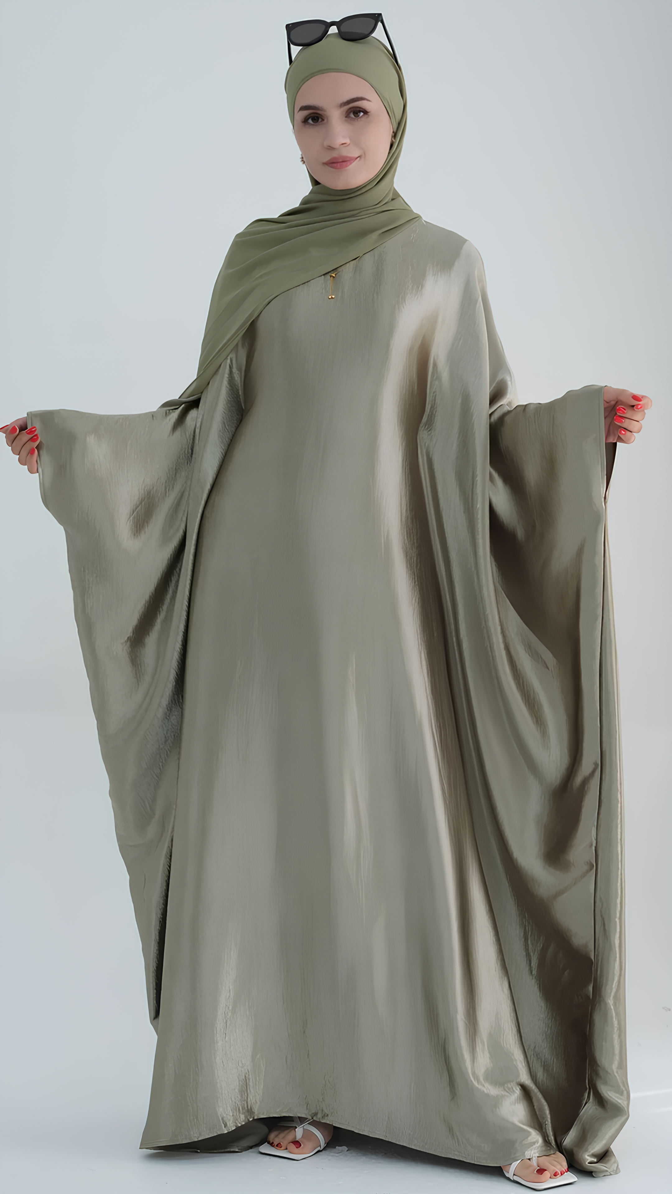 Shiny Butterfly Abaya