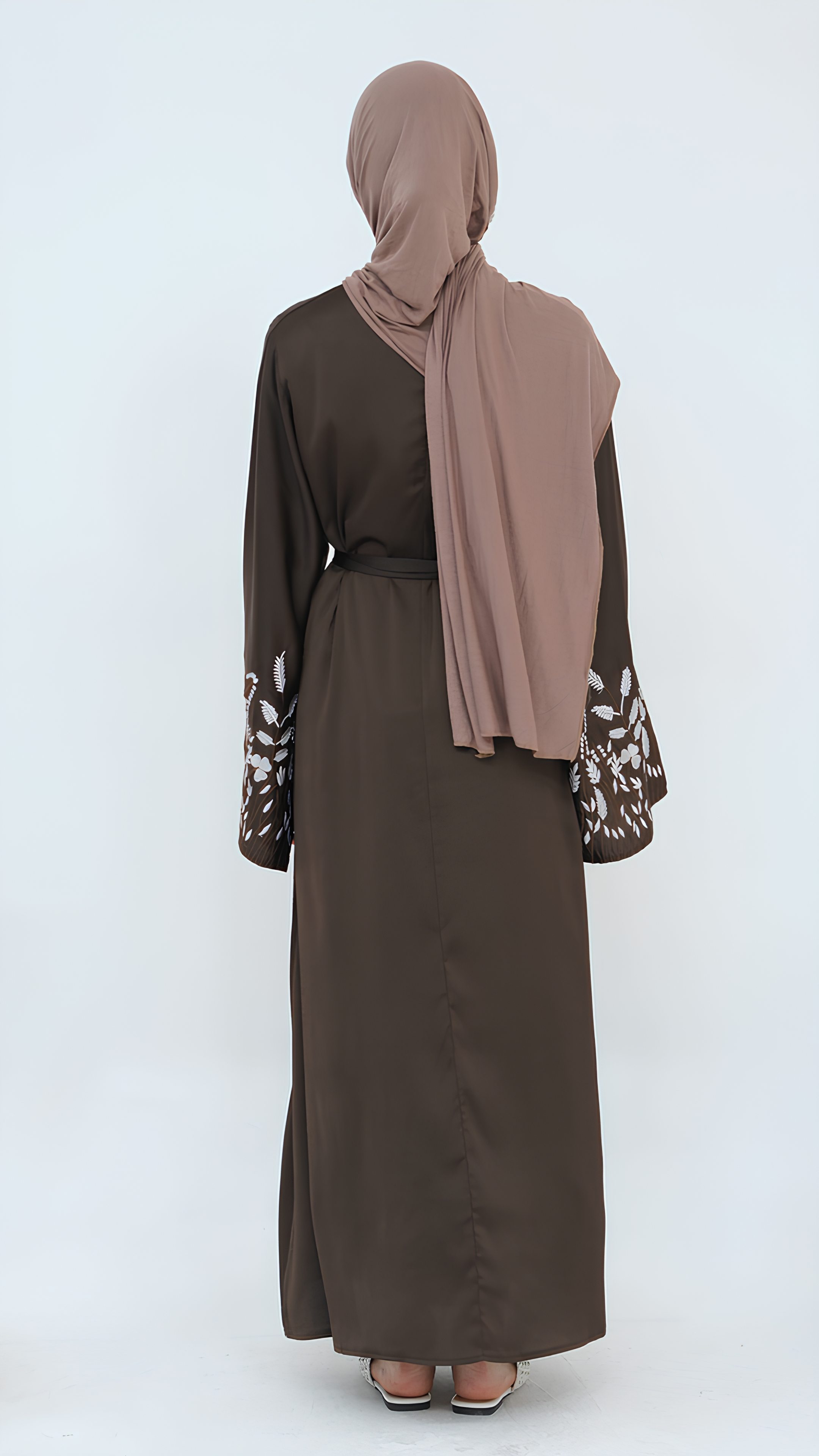 Abaya élégante en sable