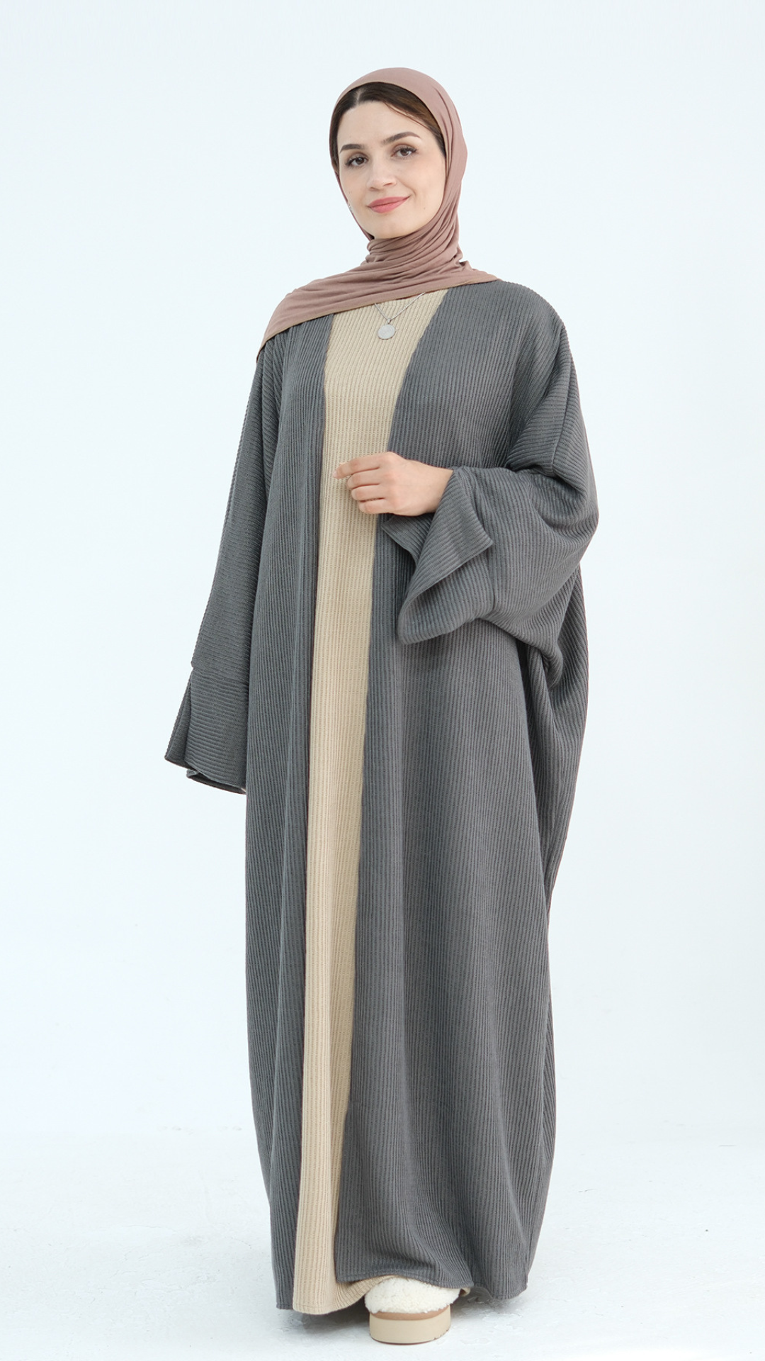 Offene Cord-Abaya