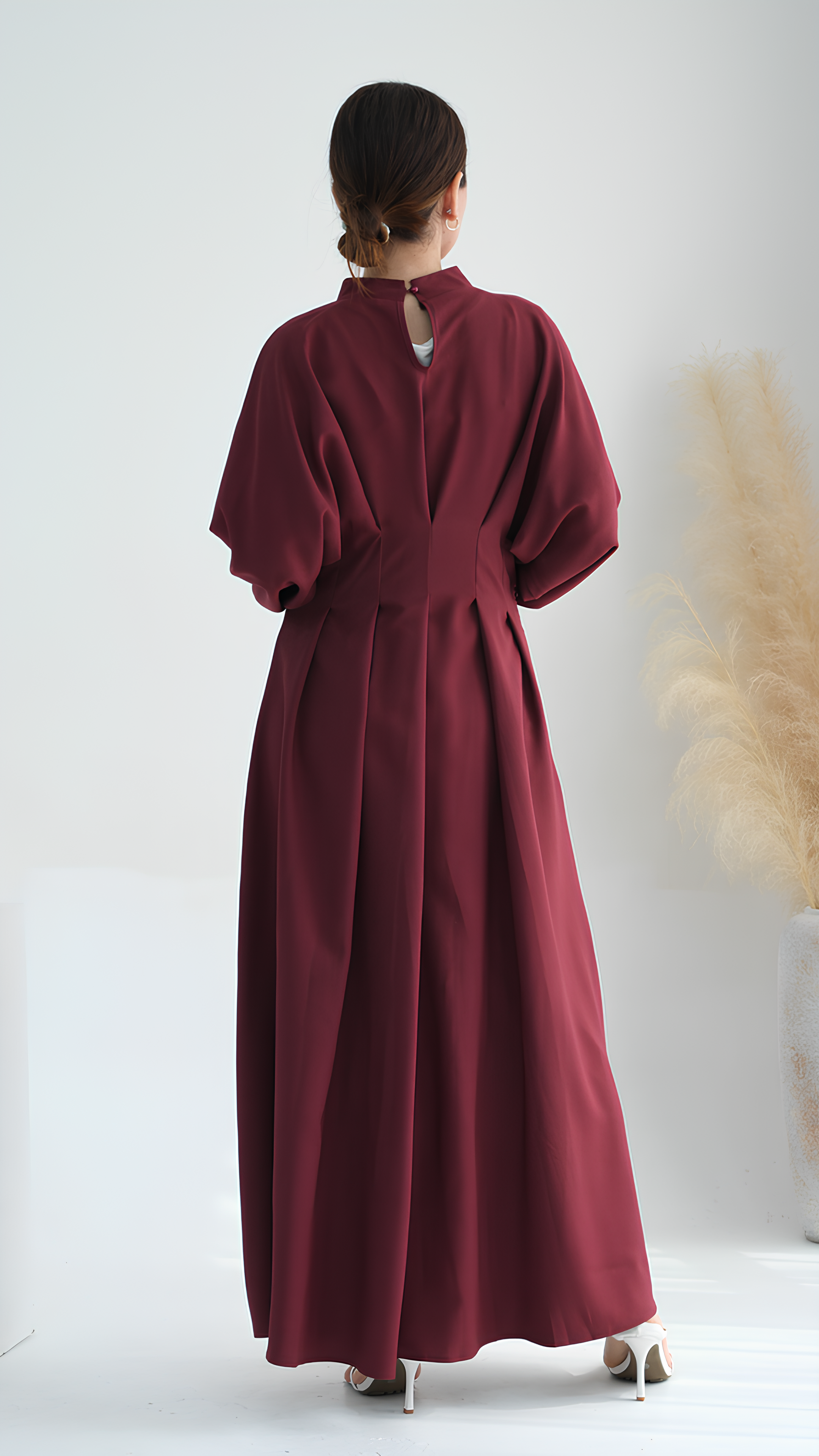 Purpurrote Luxe-Abaya