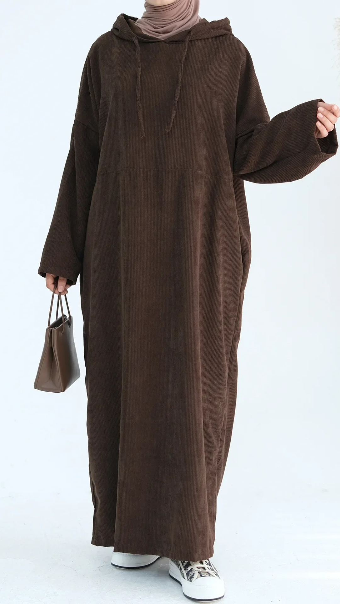 Corduroy Abaya Hoodie