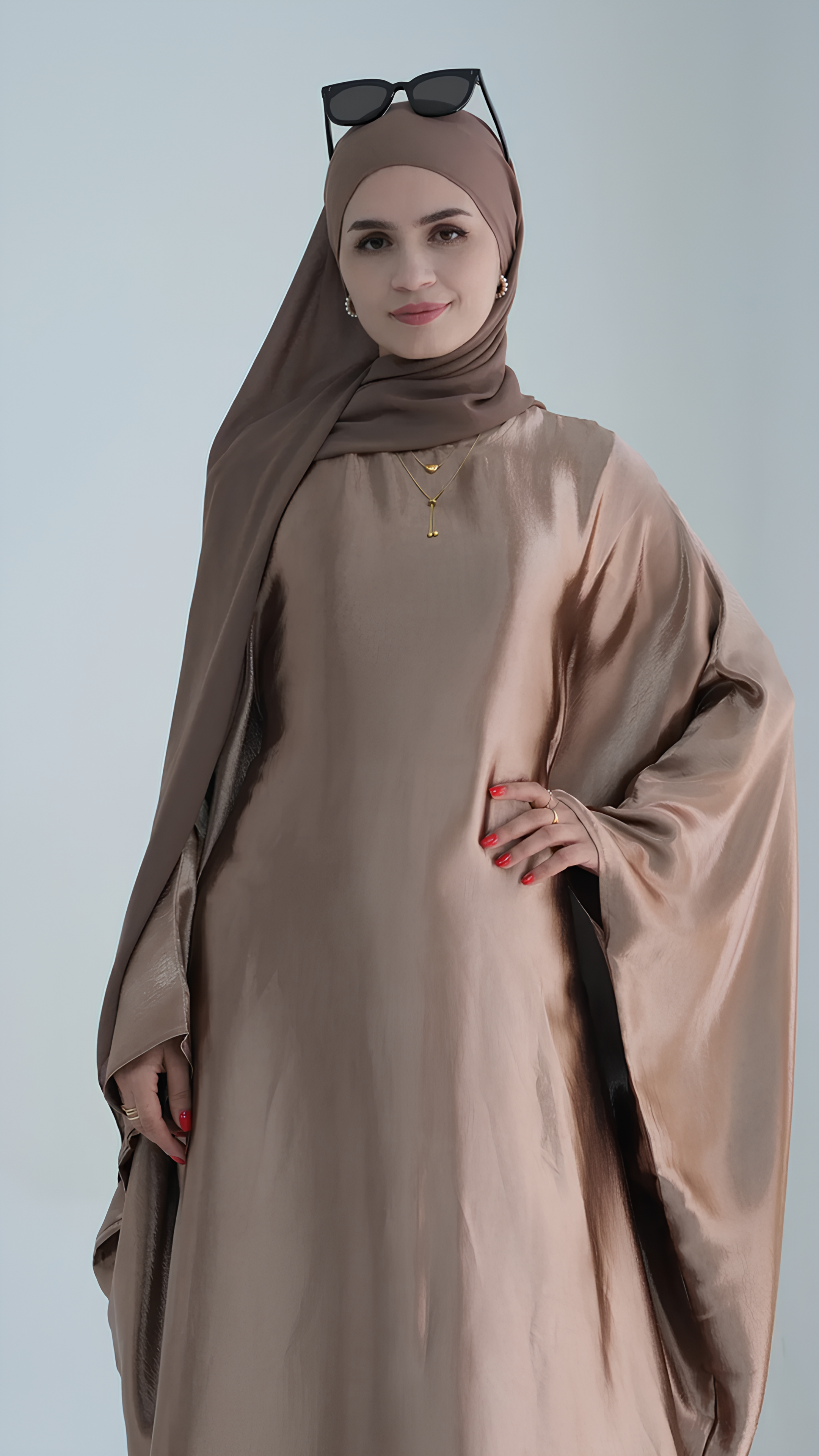 Shiny Butterfly Abaya