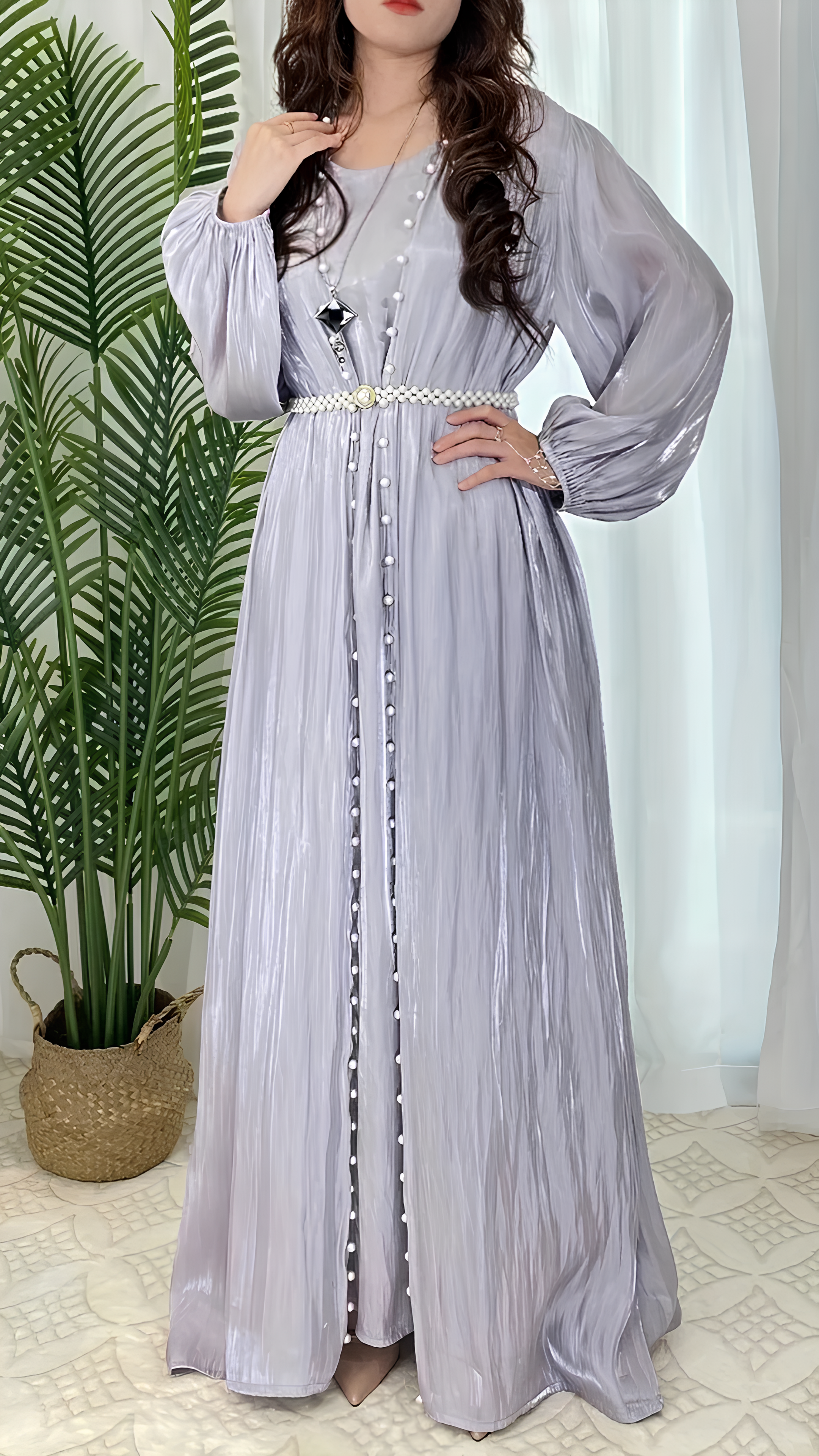 Opulent Pearl Abaya