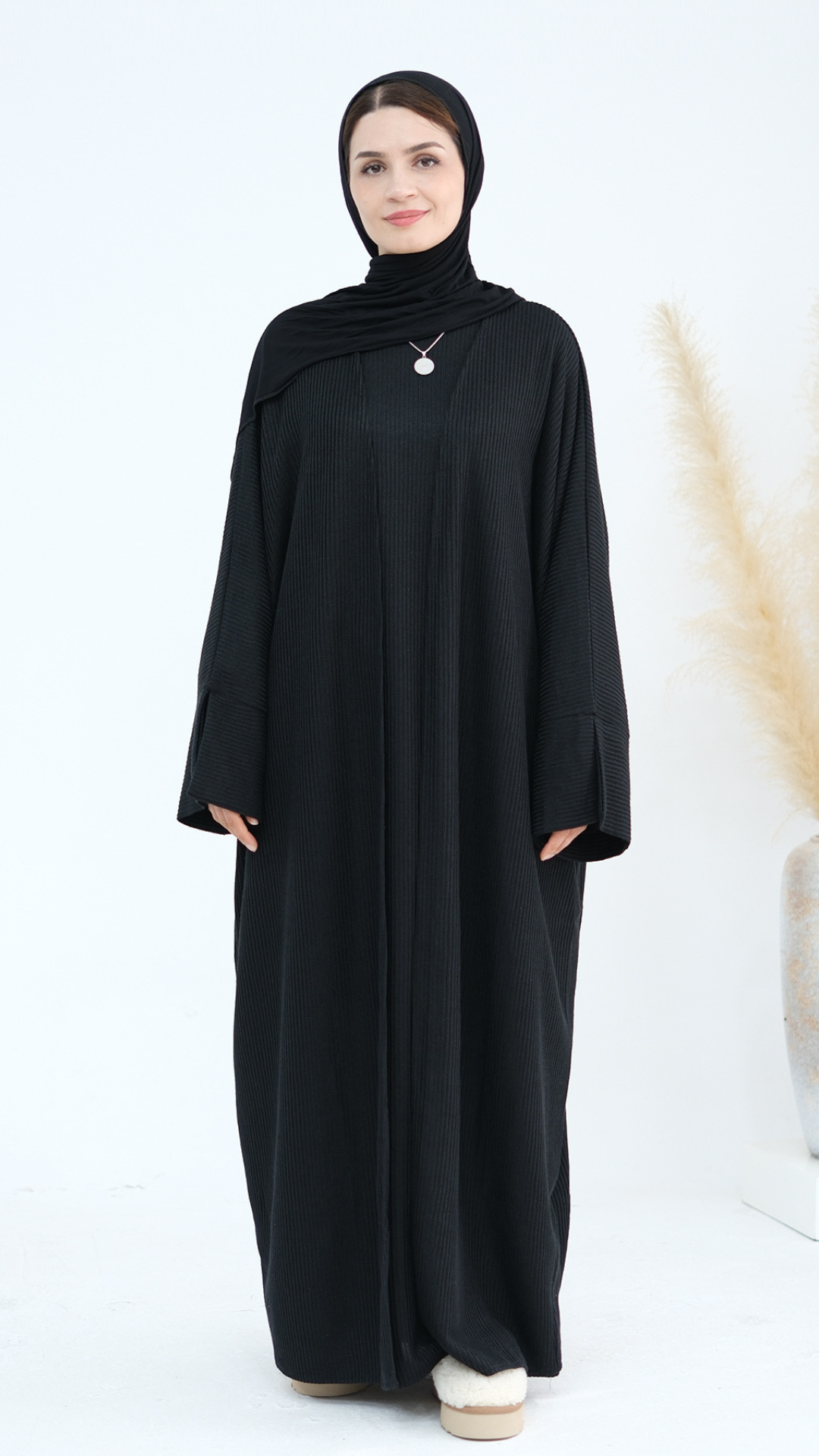 Open Corduroy Abaya