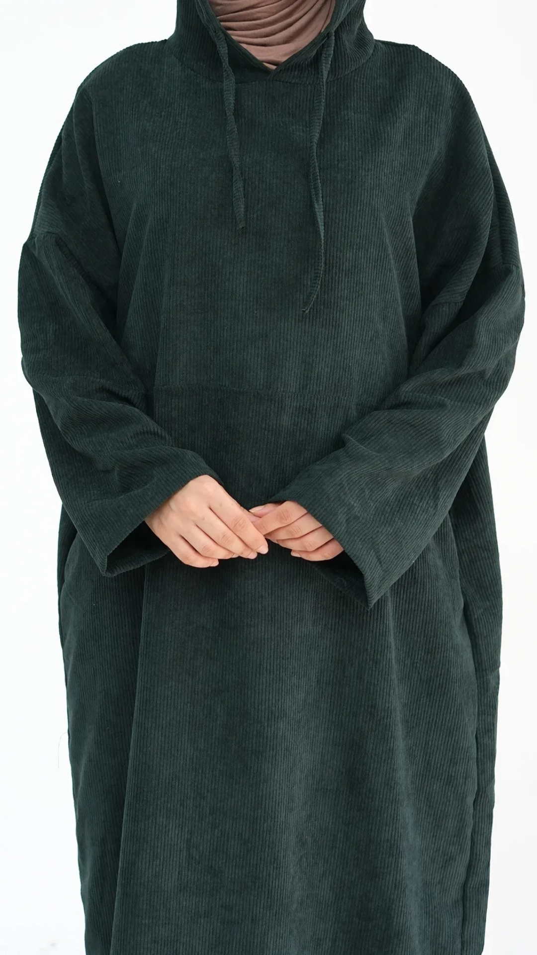 Abaya-Kapuzenpullover aus Cord