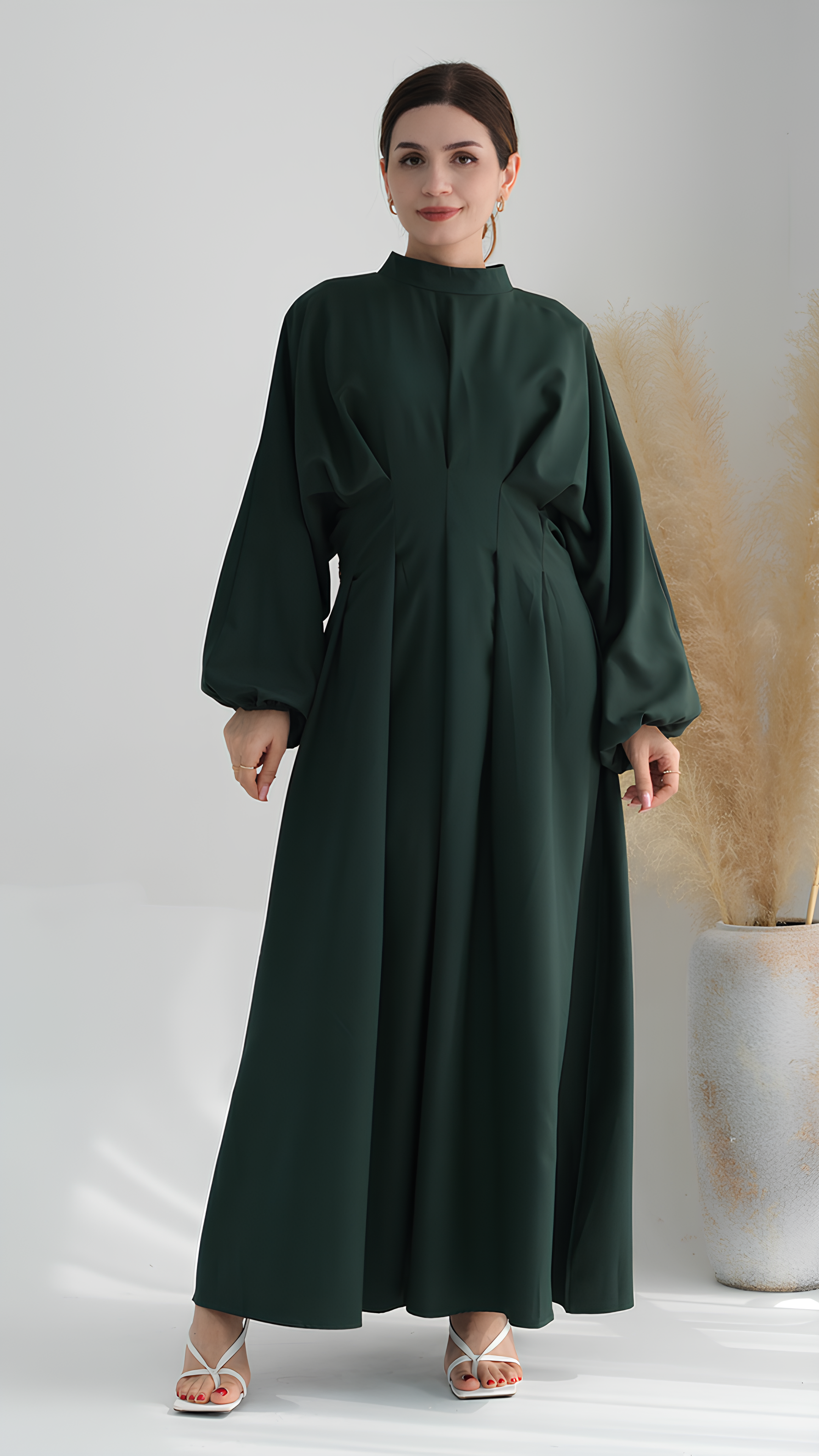 Crimson Luxe Abaya