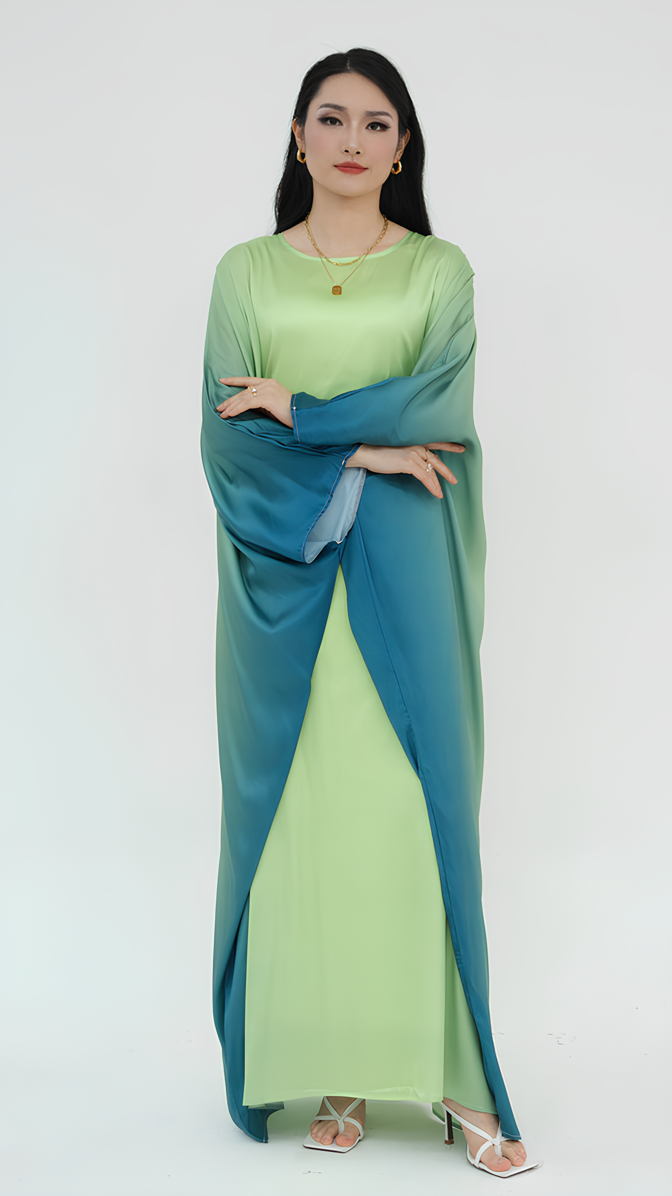 Gradient Butterfly Abaya