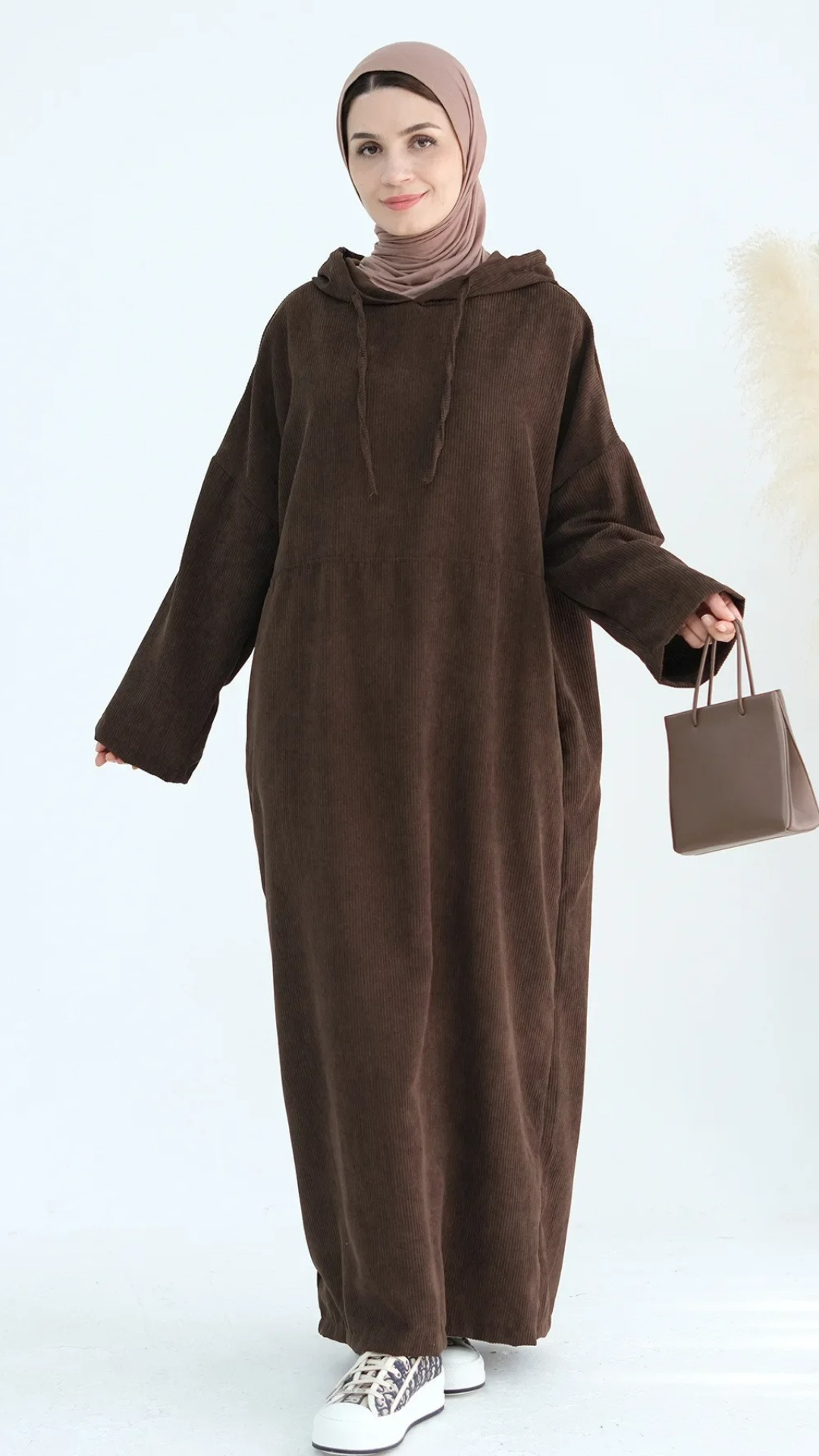 Corduroy Abaya Hoodie