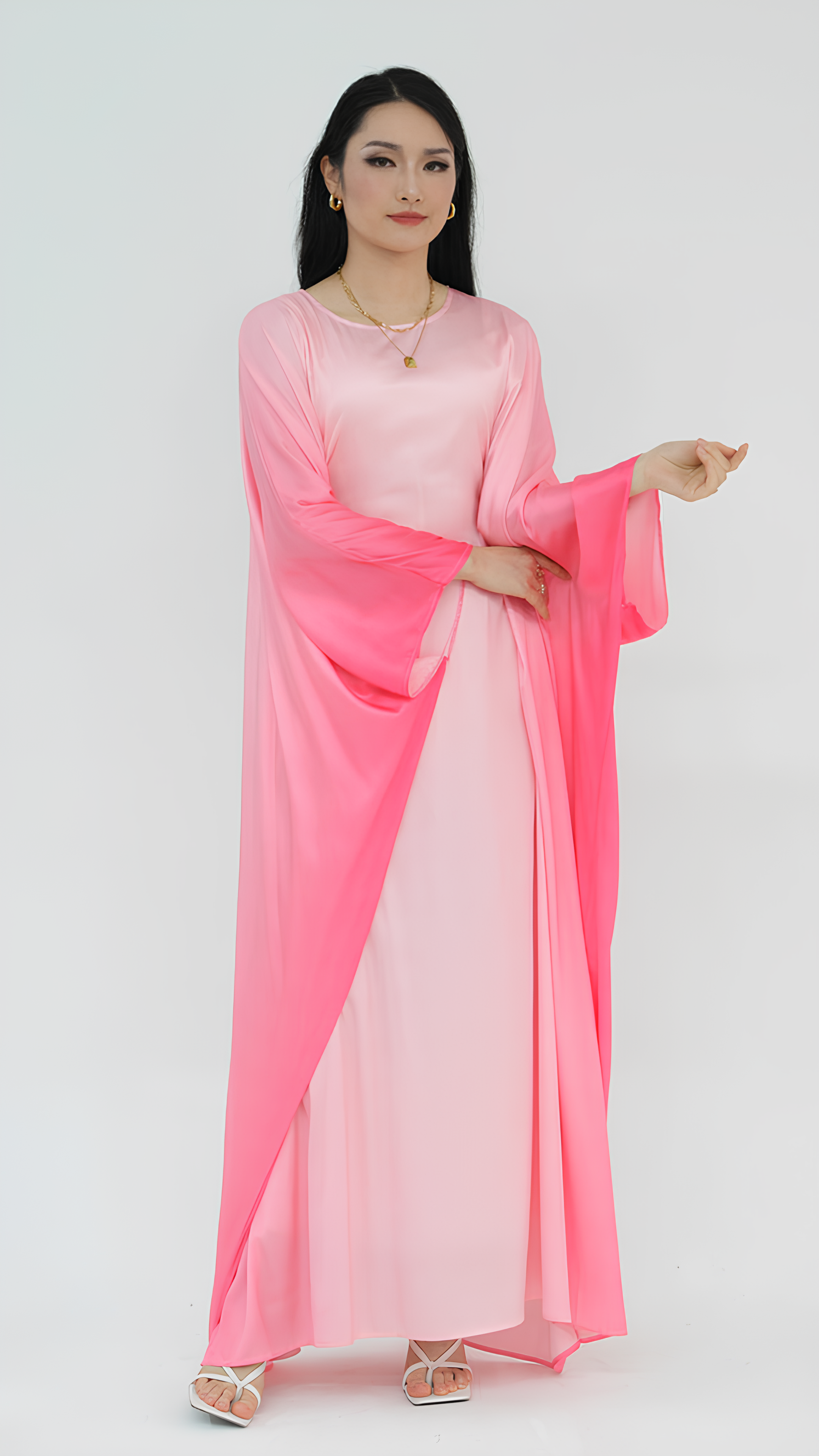 Gradient Butterfly Abaya