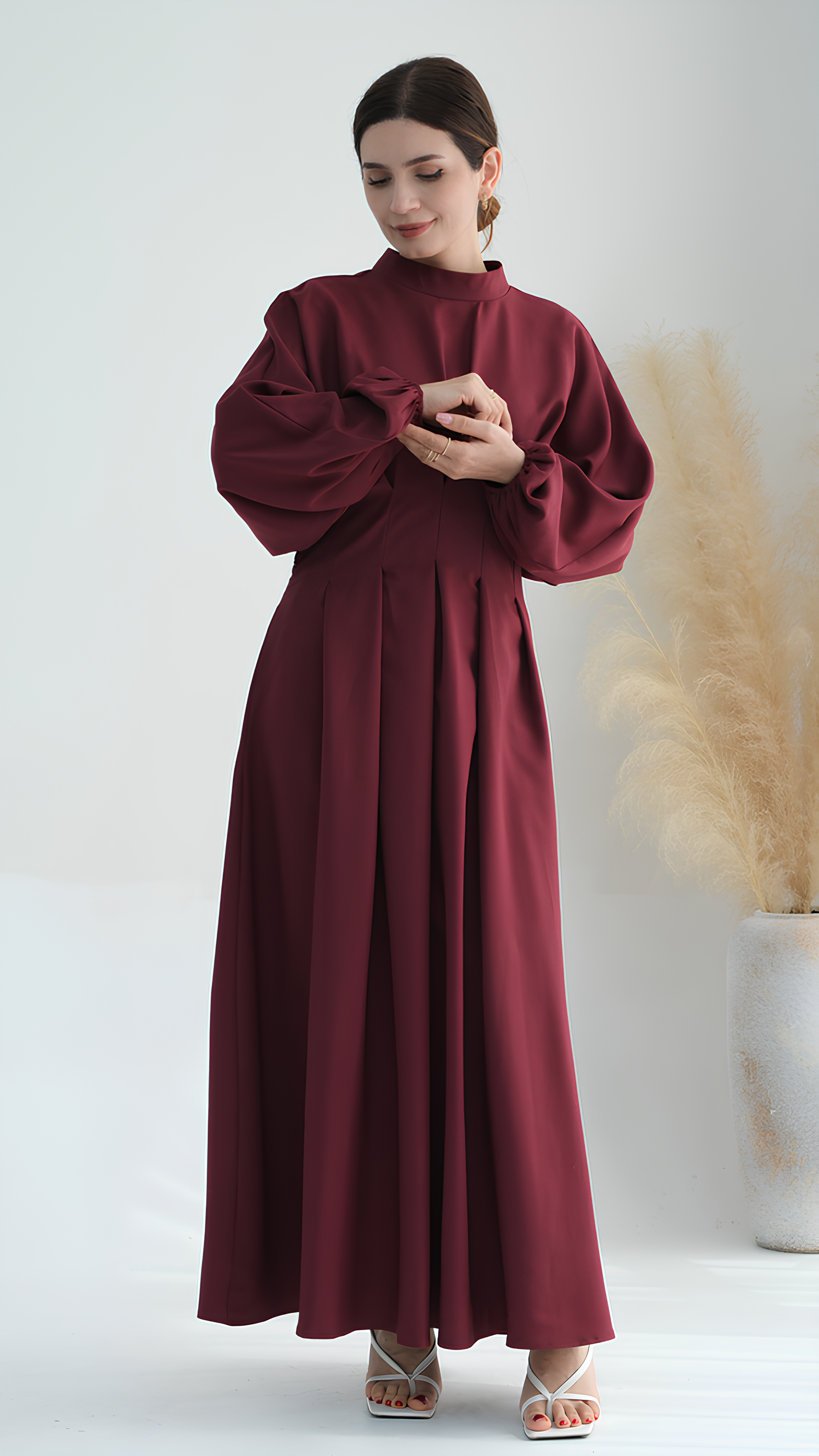 Purpurrote Luxe-Abaya