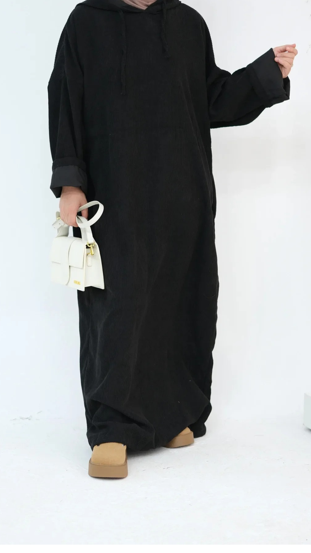 Corduroy Abaya Hoodie