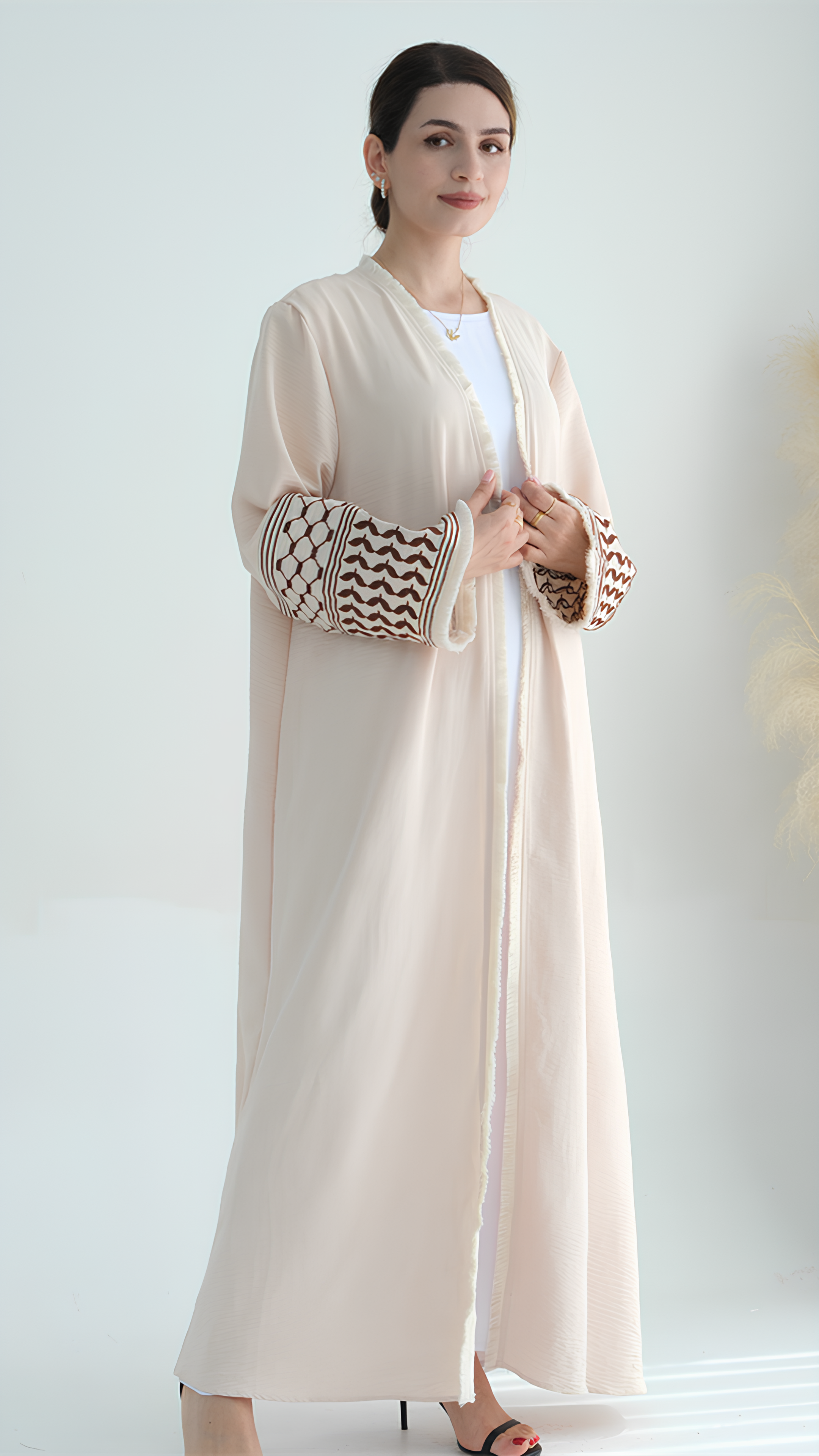 Open Keffiyeh Abaya