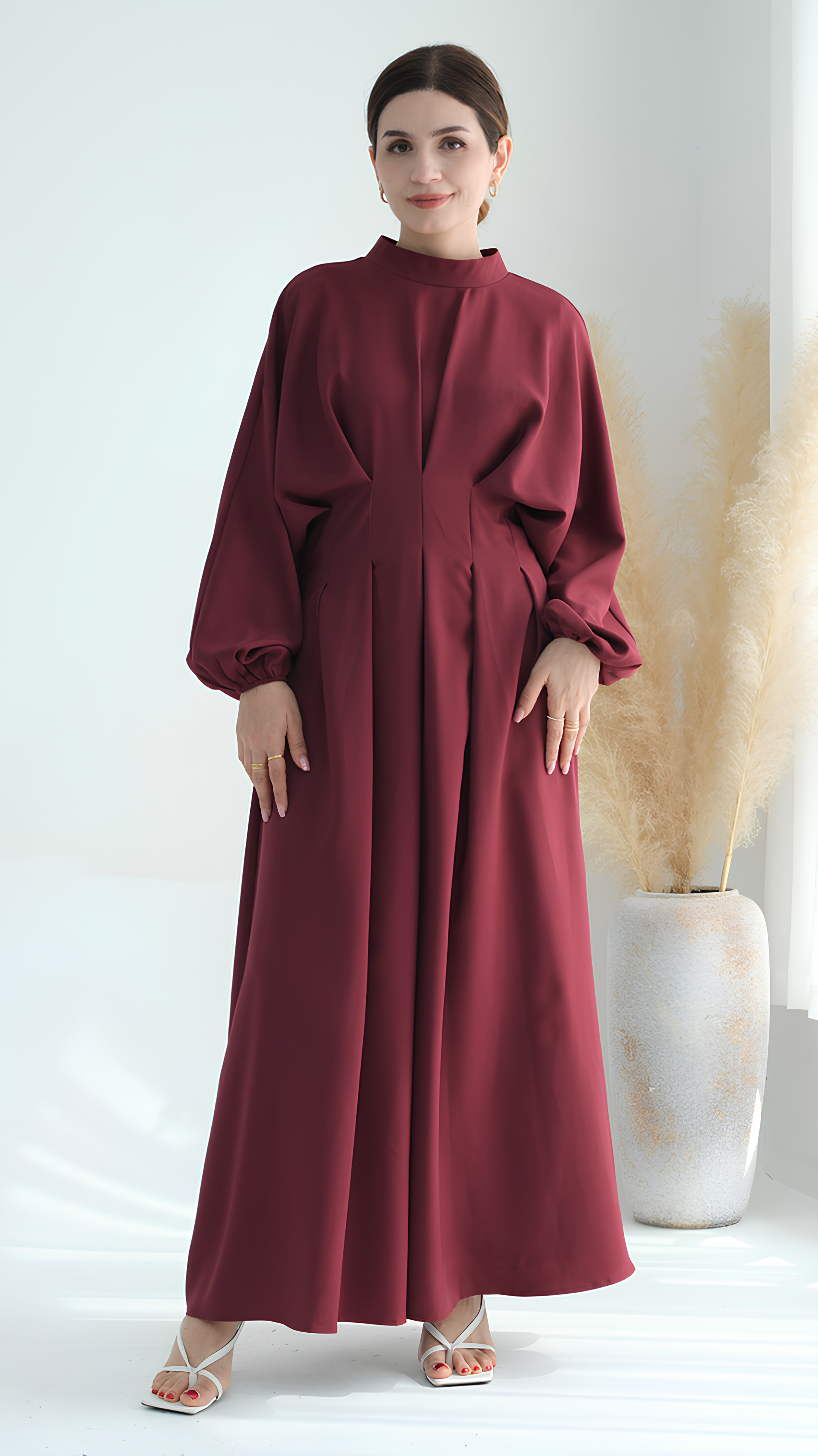 Purpurrote Luxe-Abaya