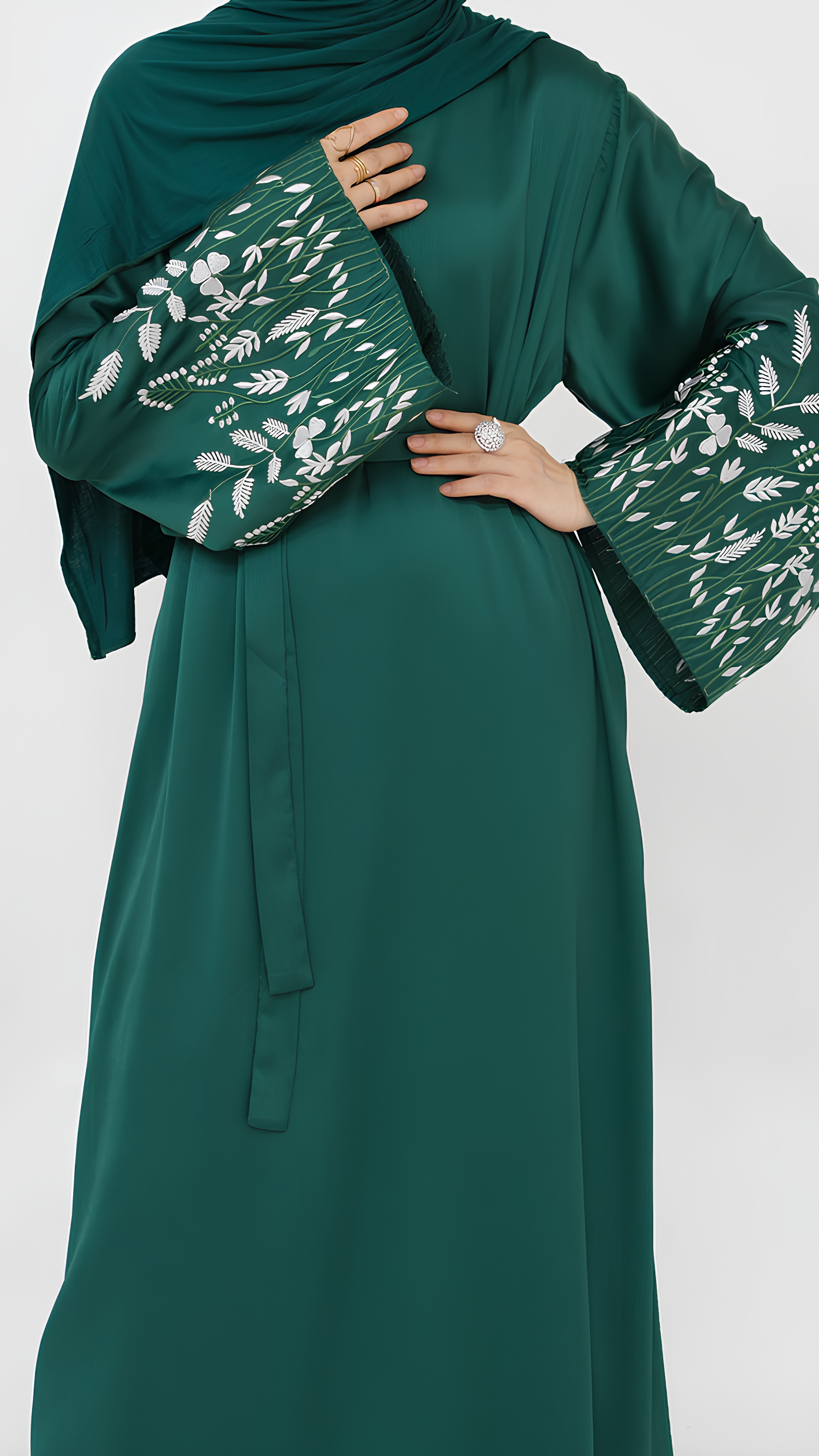 Abaya élégante en sable