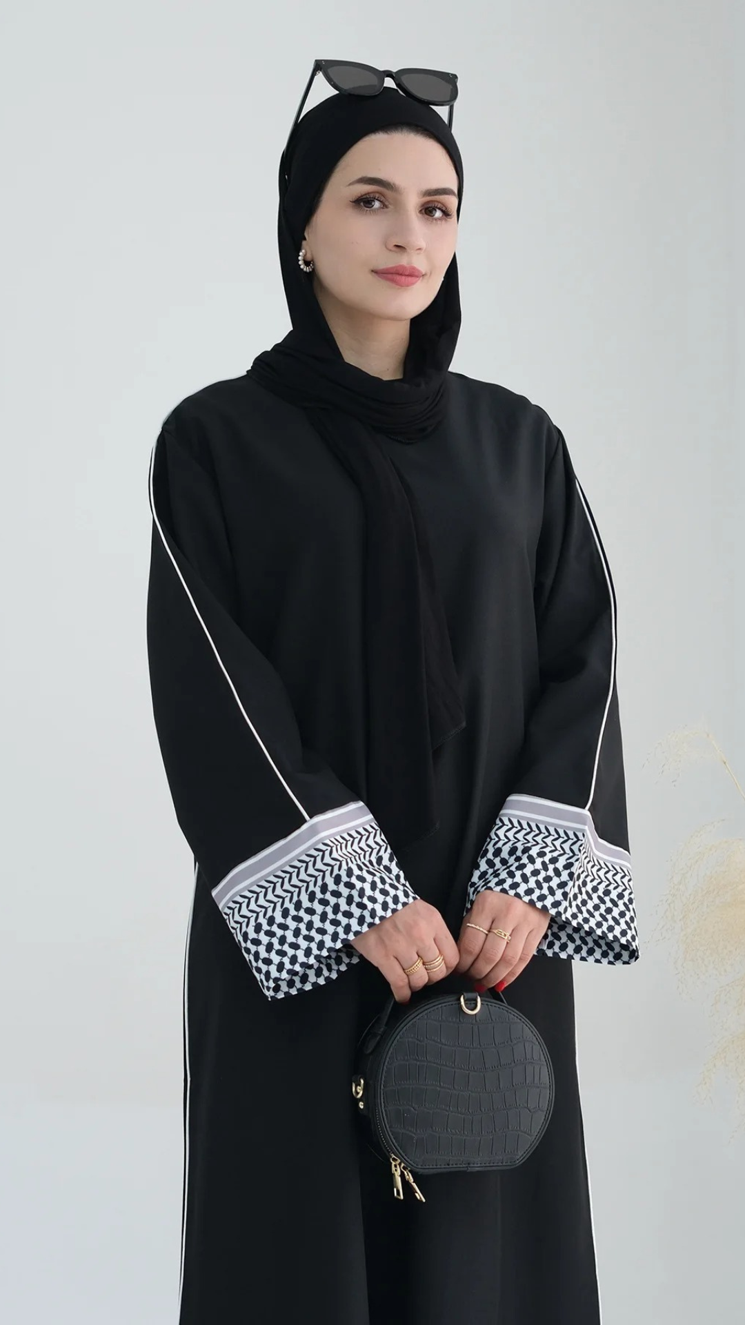 Abaya Keffieh fermée