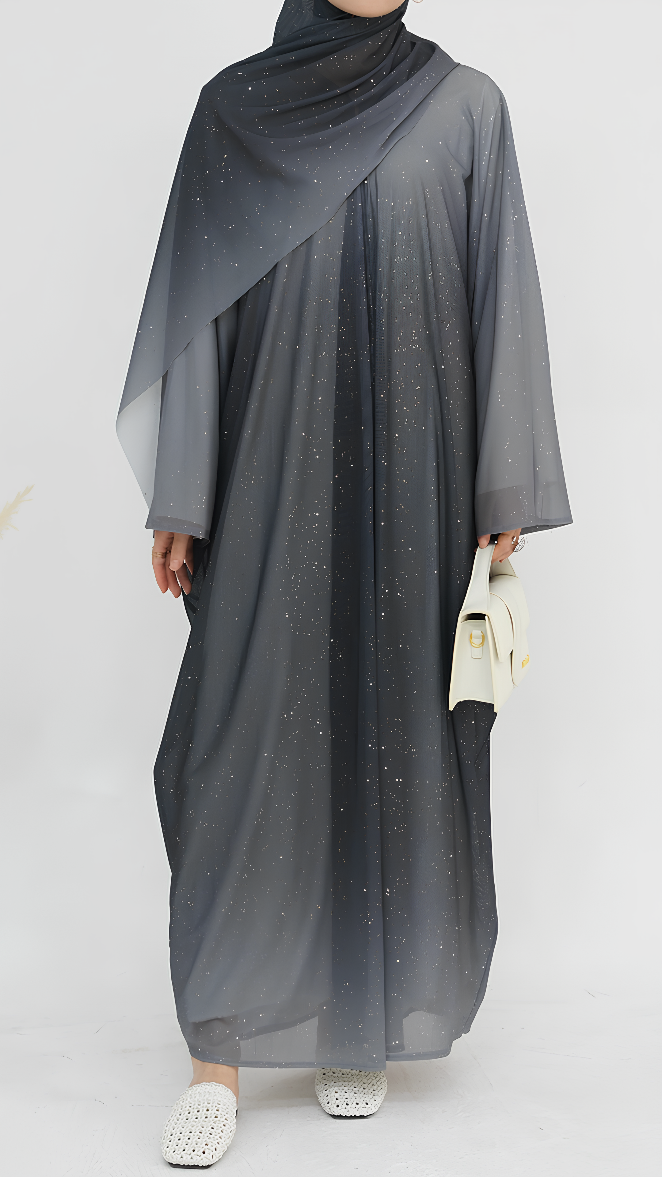 Majestätisches Glitzer-Abaya