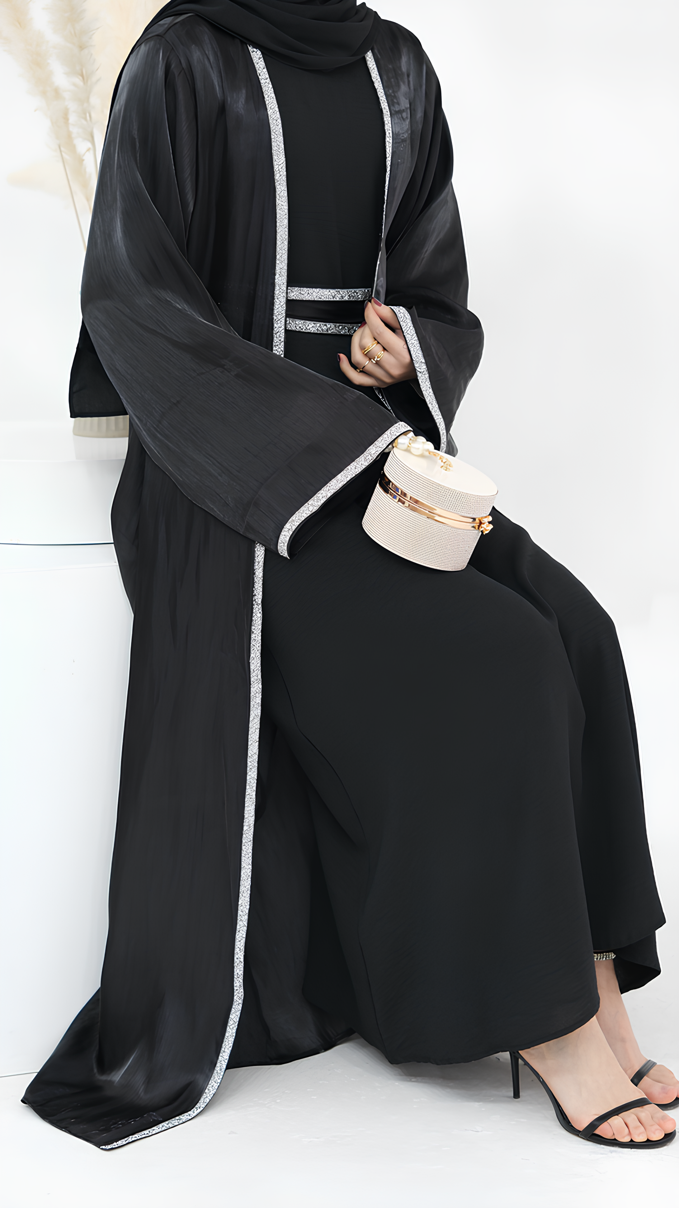 Grüne Eleganz Abaya