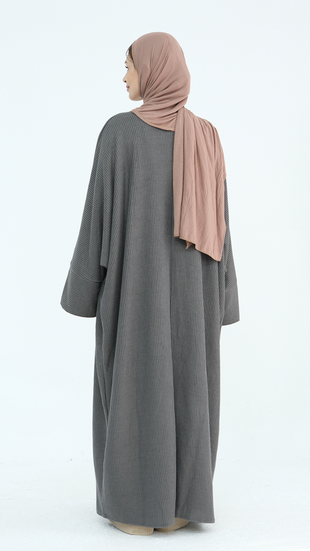 Open Corduroy Abaya