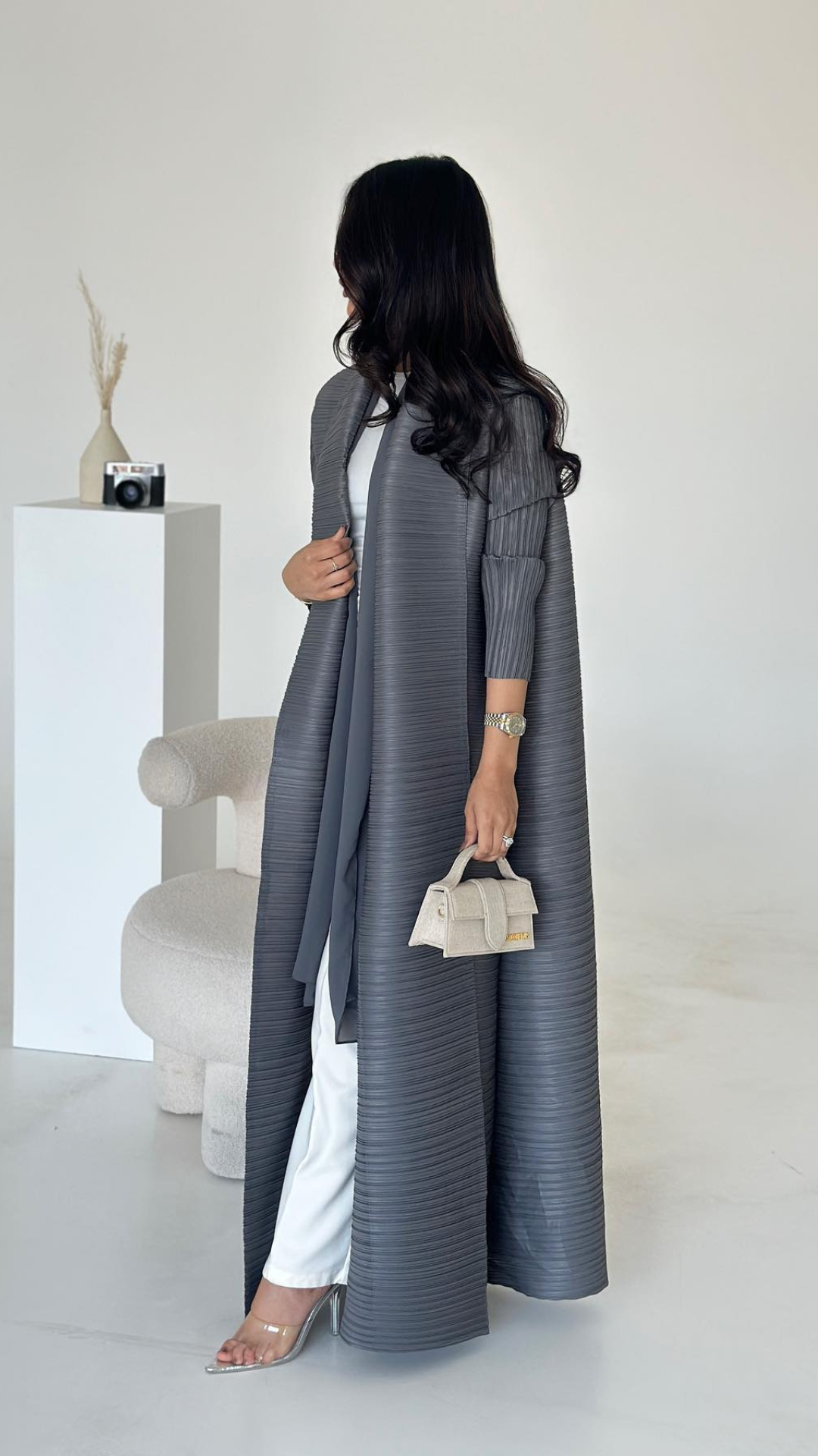 Gray Abaya Vogue