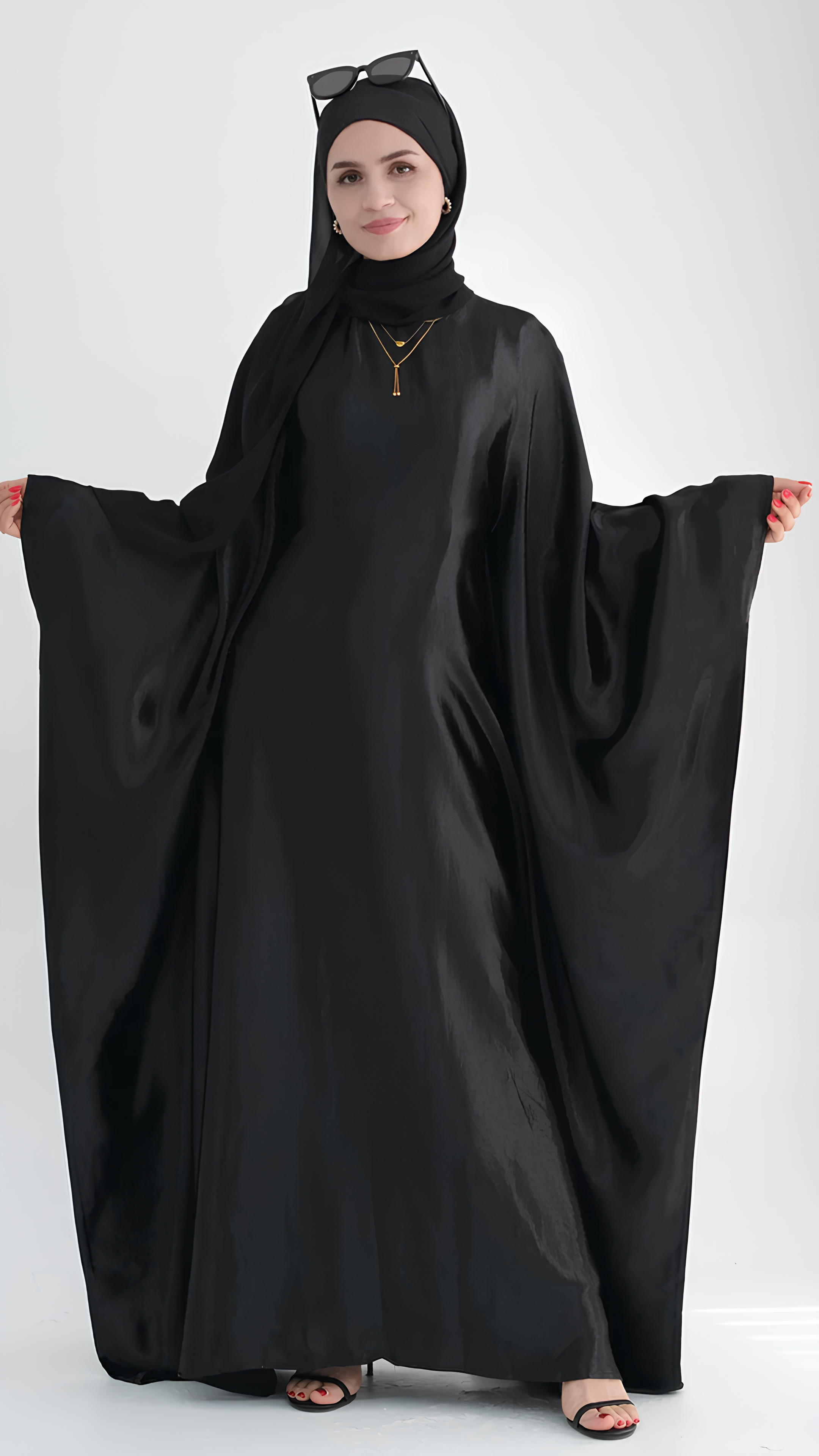 Shiny Butterfly Abaya