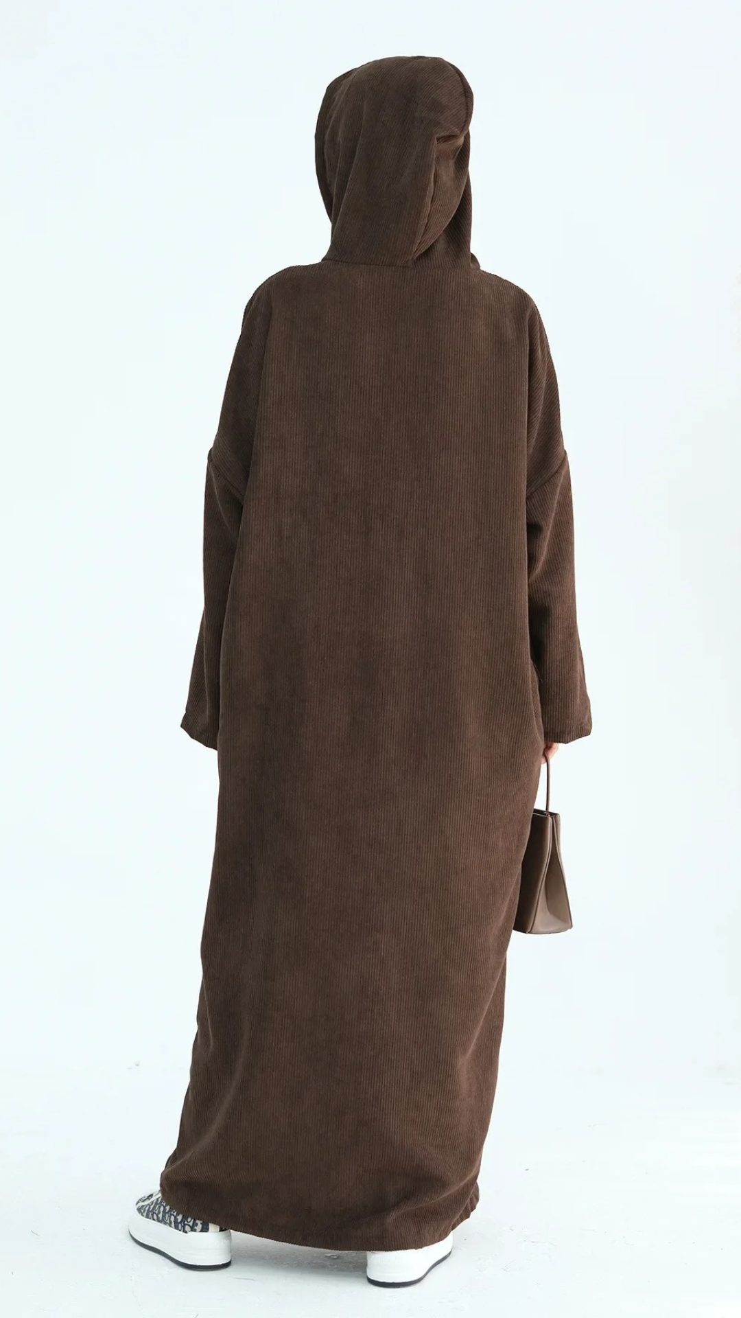 Abaya-Kapuzenpullover aus Cord