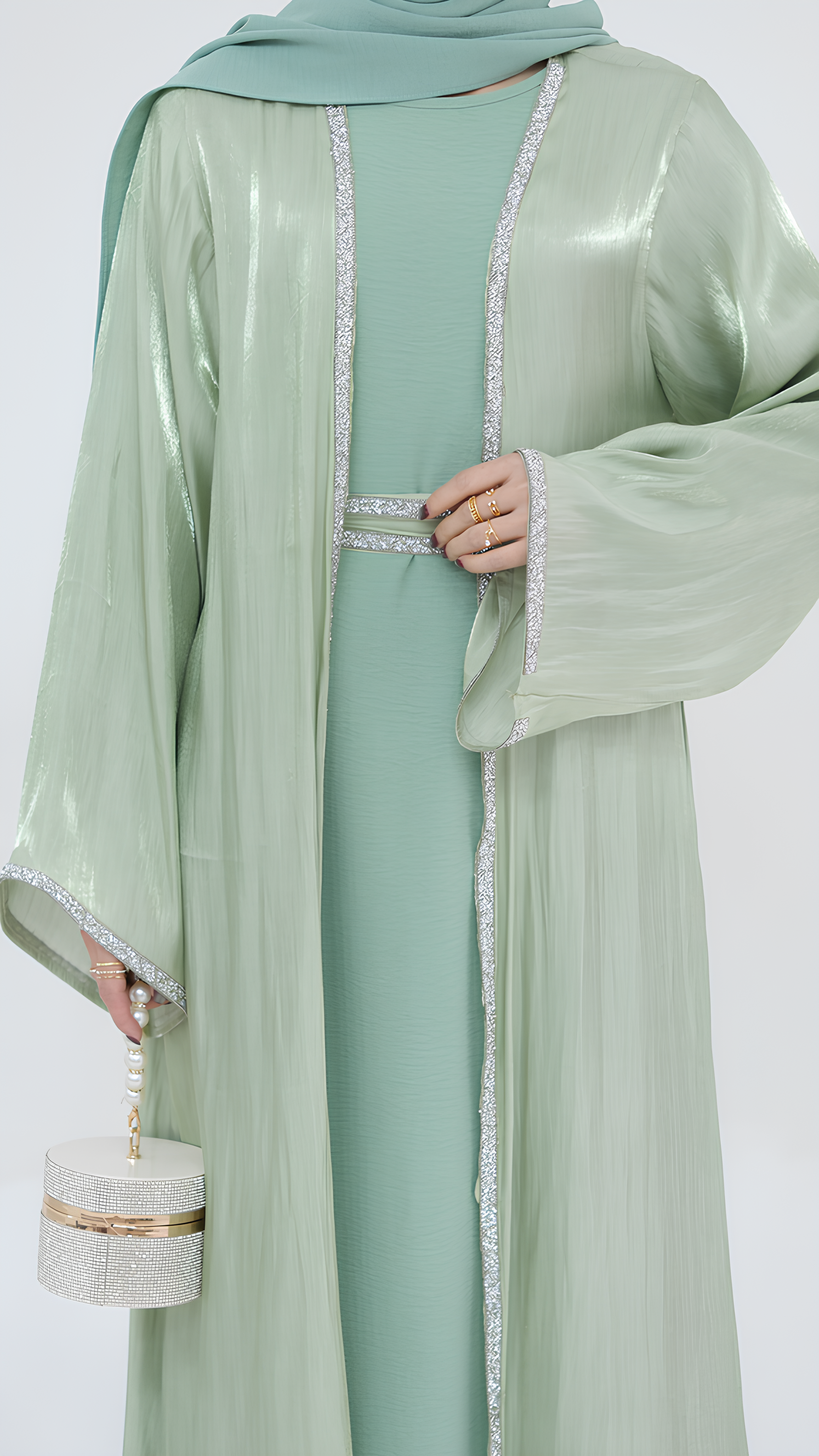 Verdant Elegance Abaya