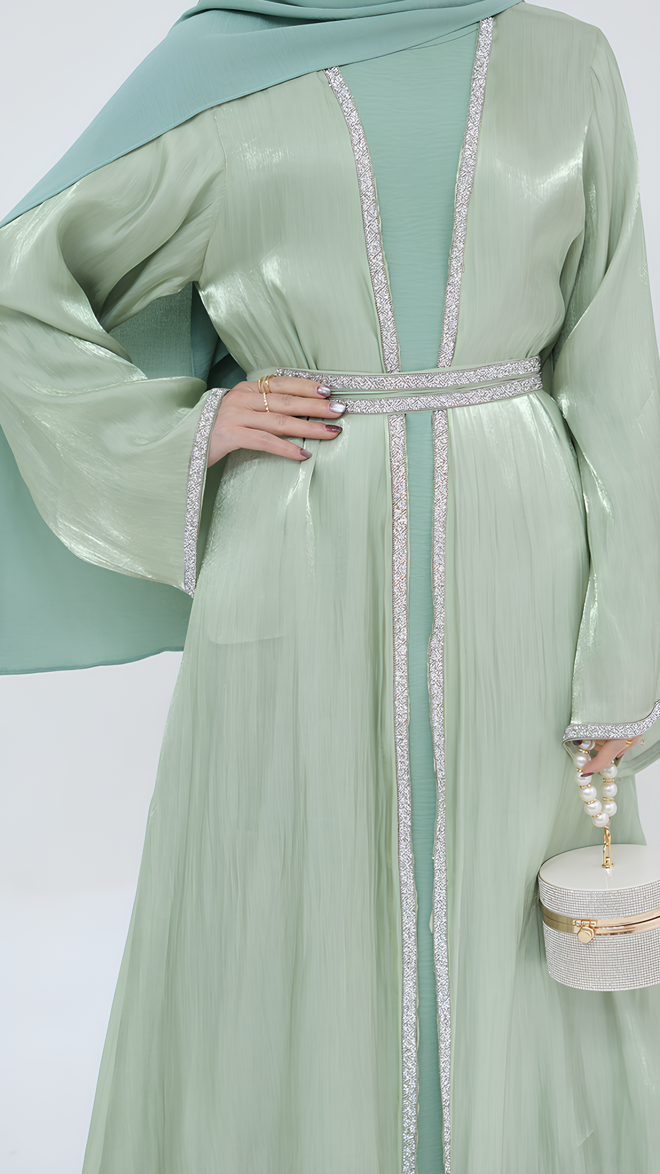 Verdant Elegance Abaya