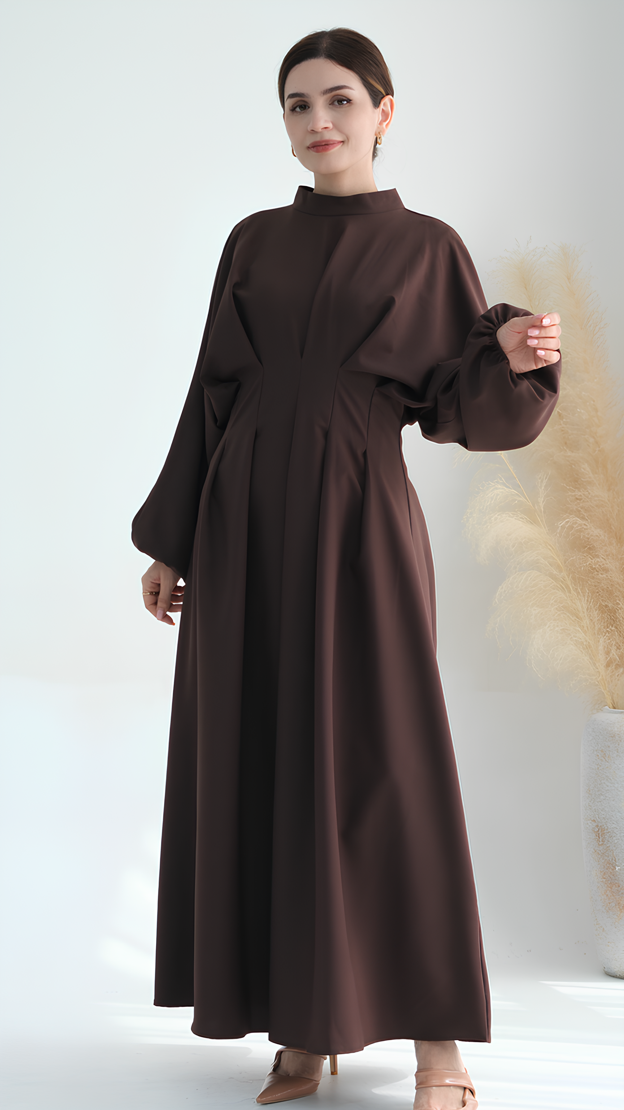 Crimson Luxe Abaya