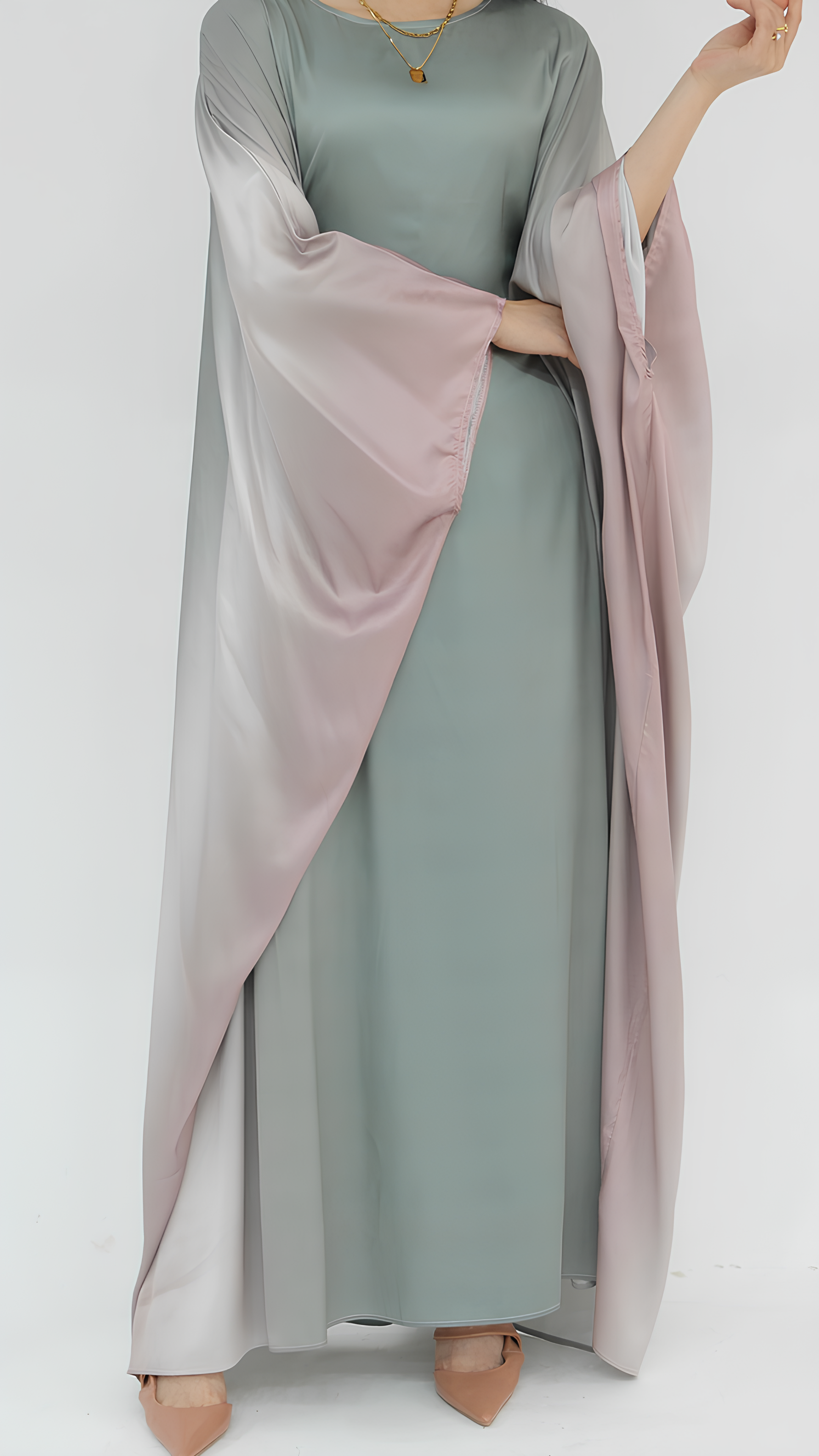 Gradient Butterfly Abaya