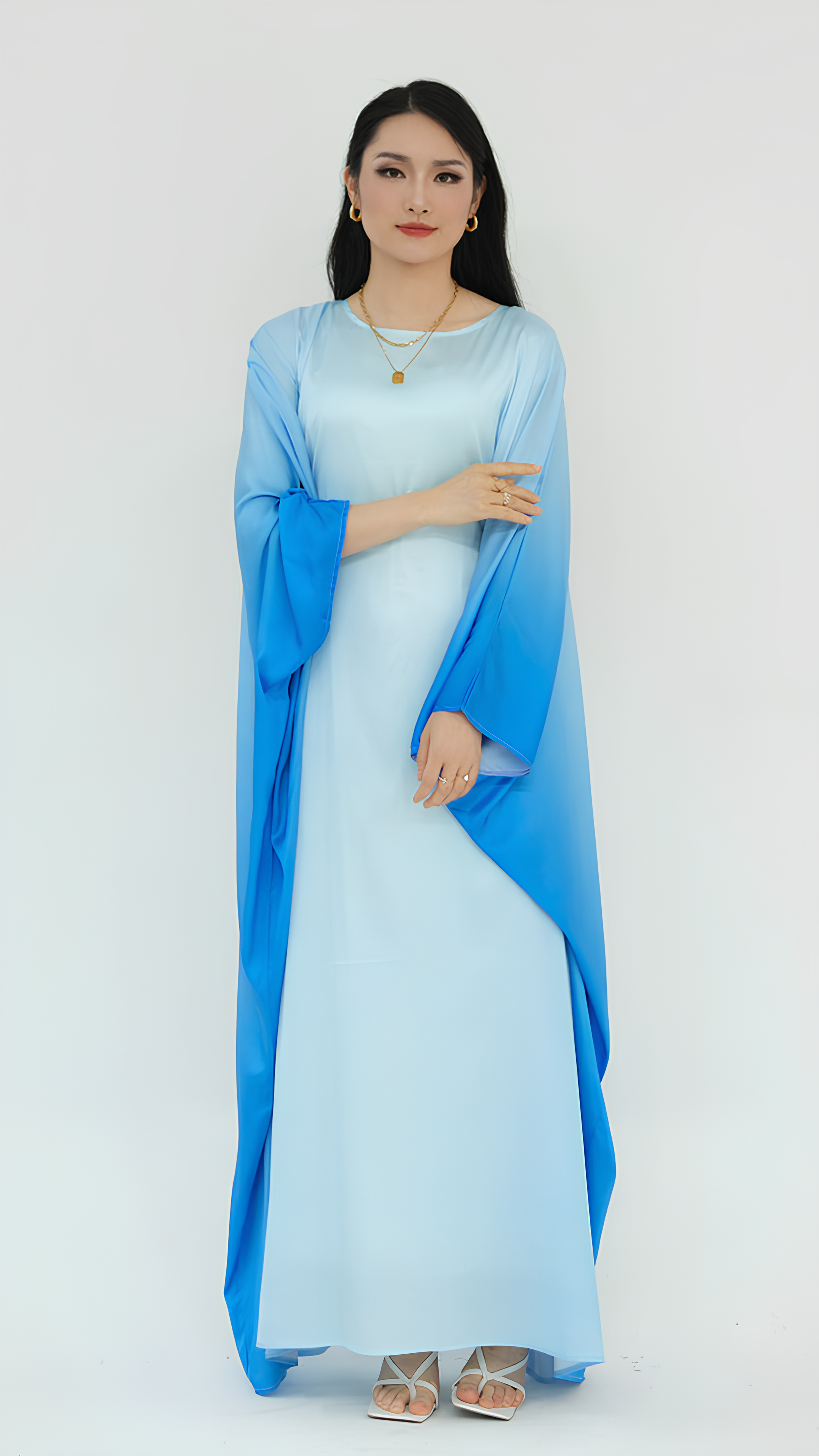 Gradient Butterfly Abaya