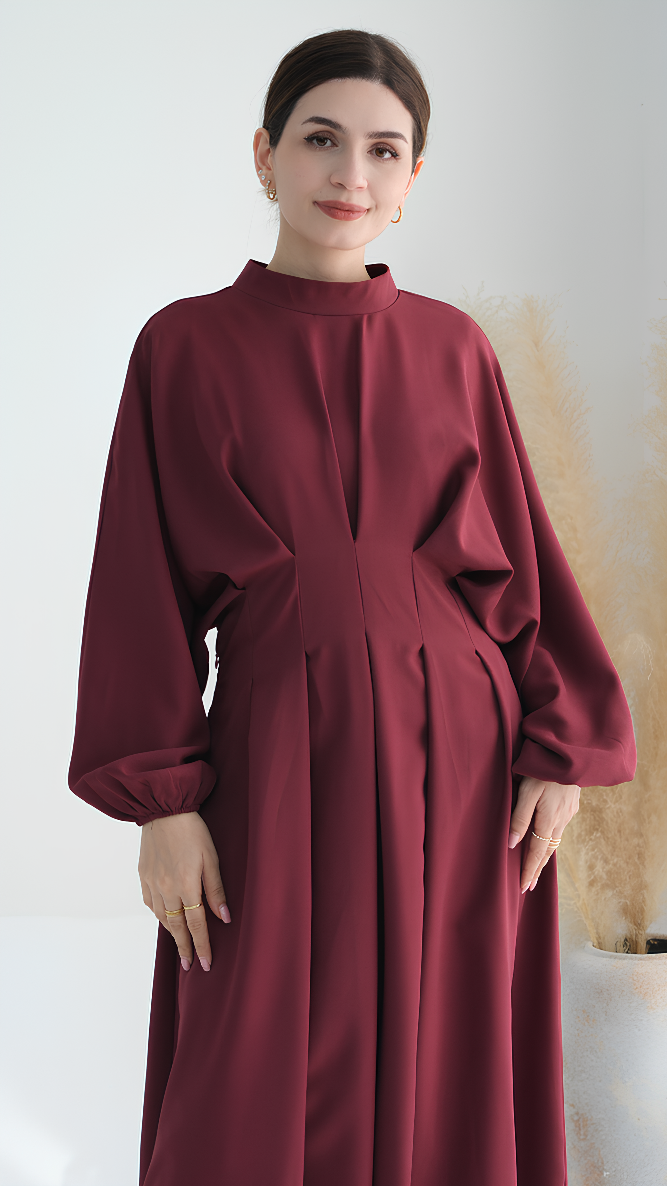 Purpurrote Luxe-Abaya