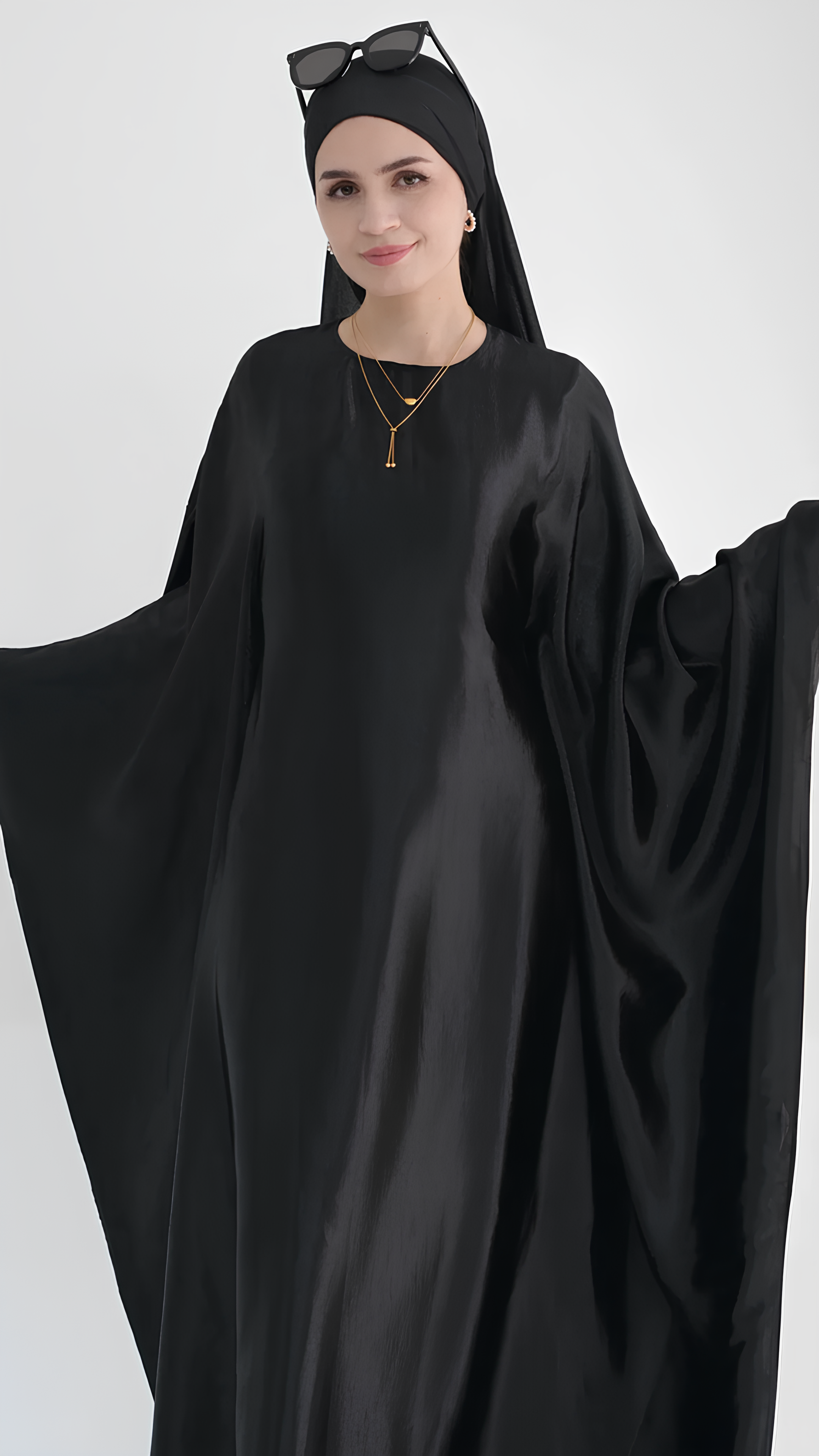 Shiny Butterfly Abaya