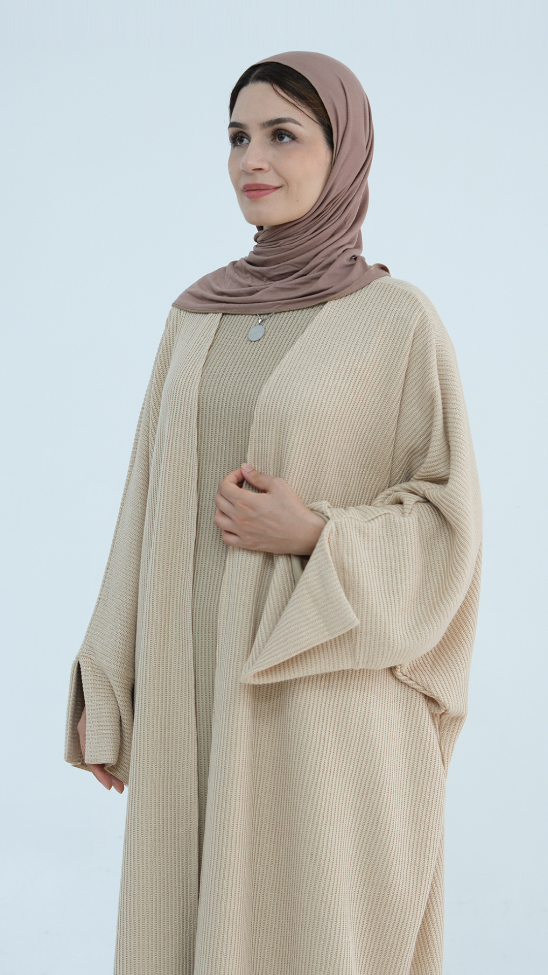 Open Corduroy Abaya