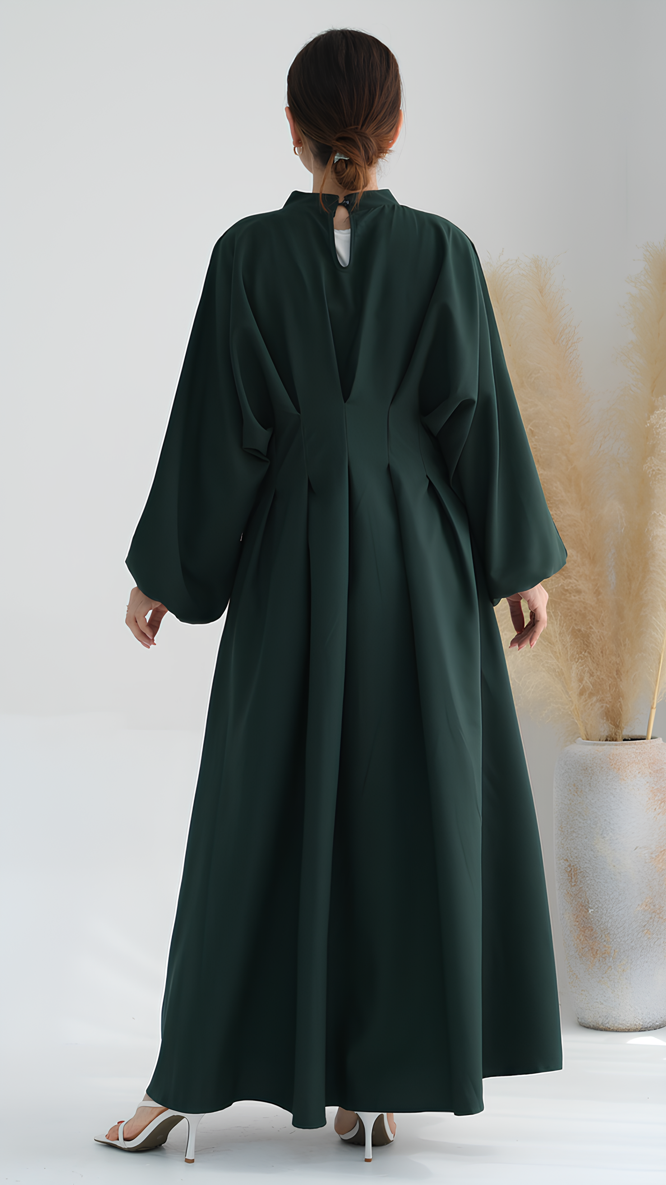 Crimson Luxe Abaya