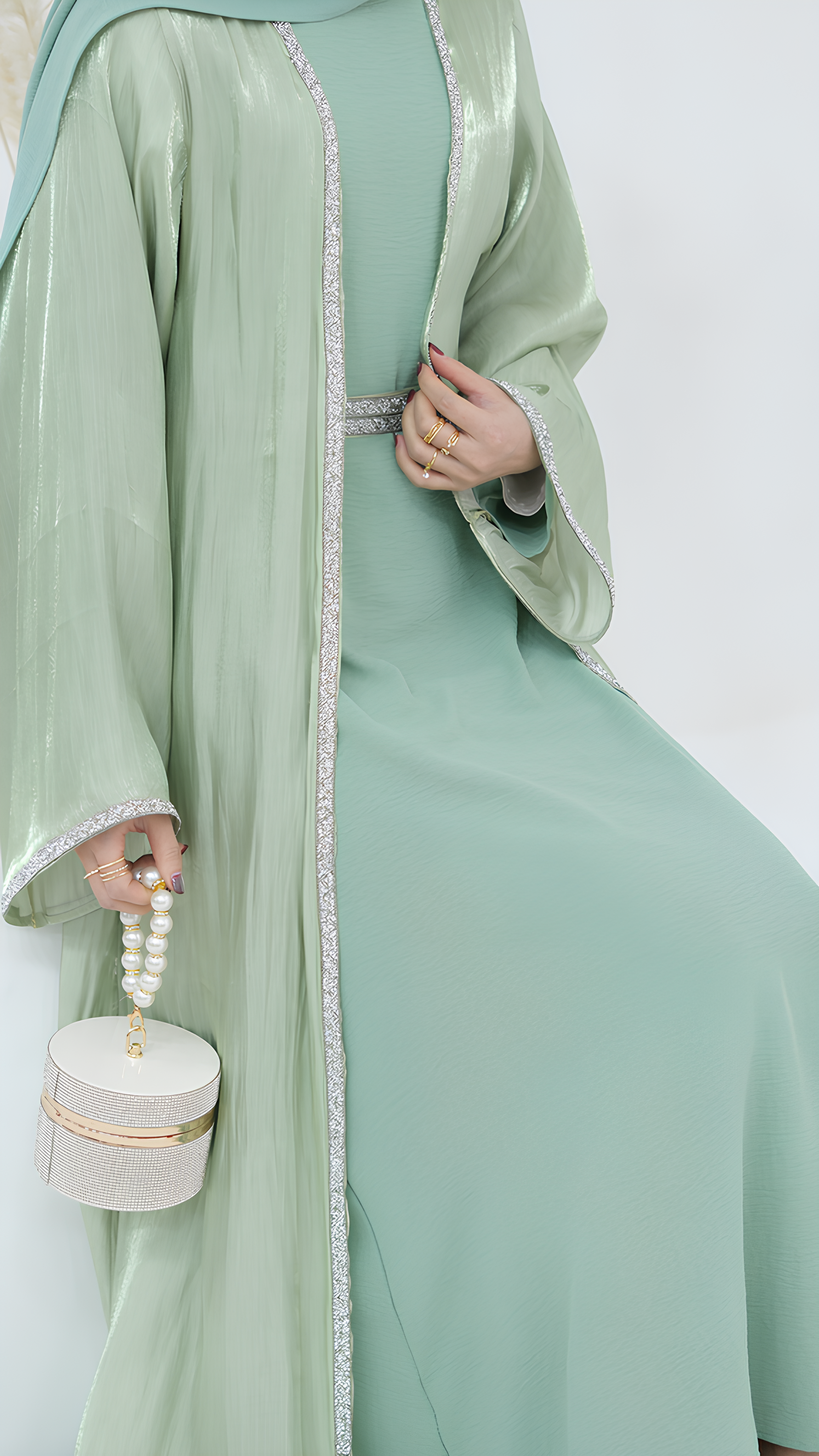 Verdant Elegance Abaya