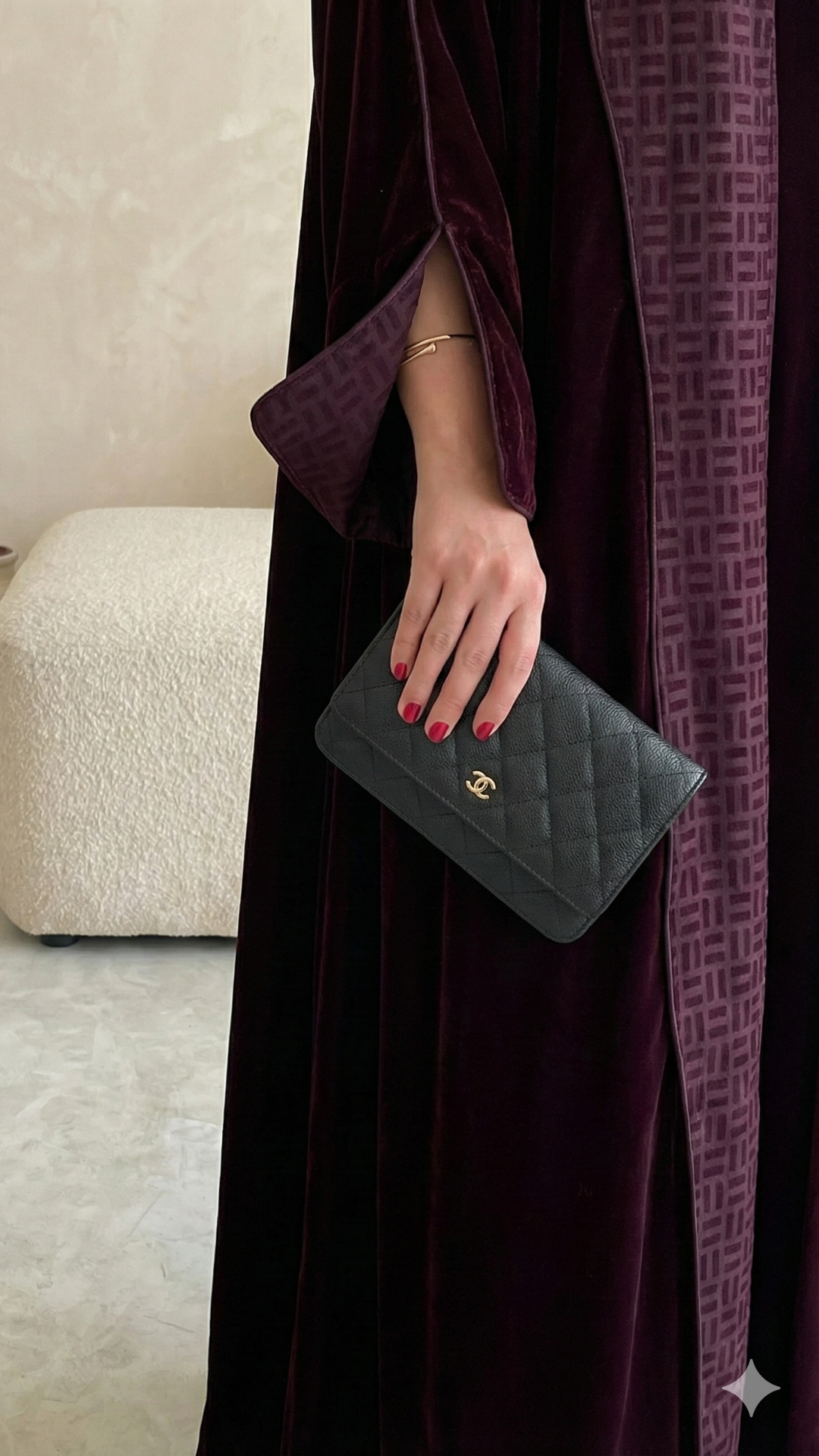 Ruby Velvet Abaya