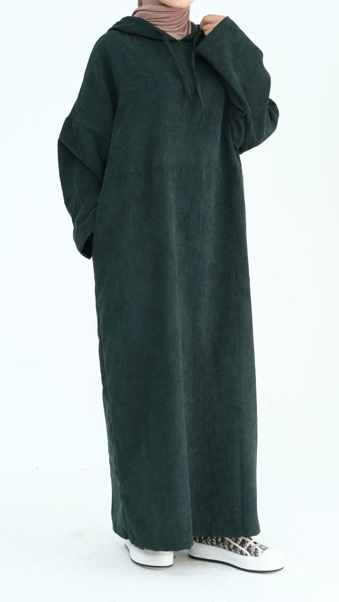 Corduroy Abaya Hoodie