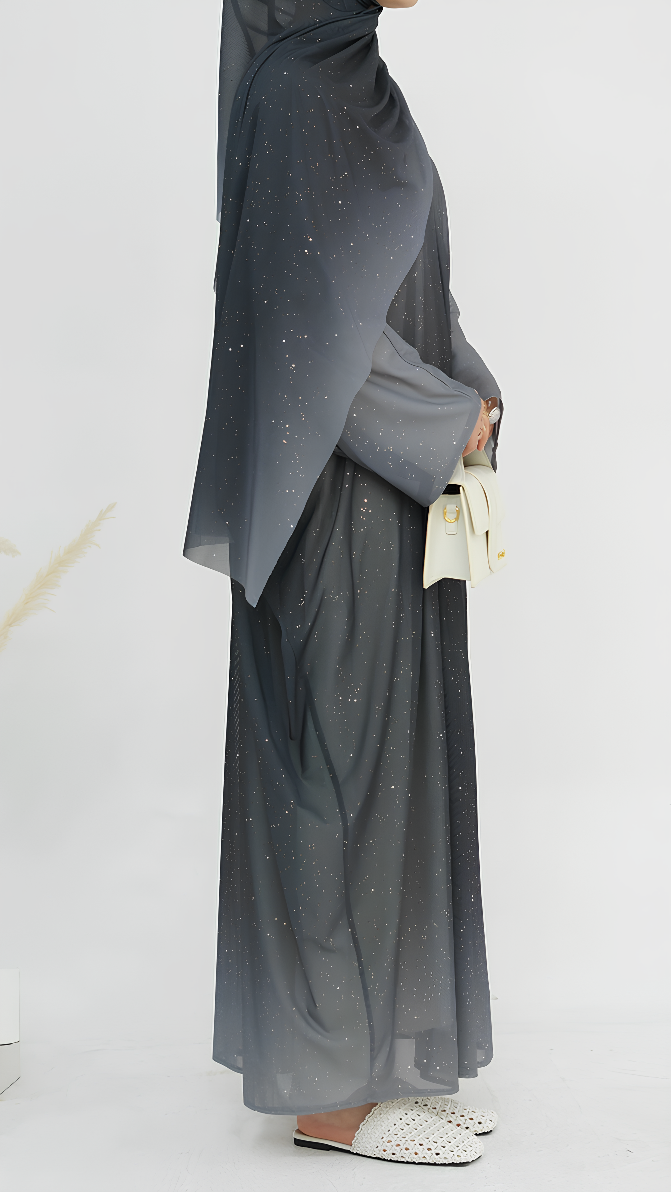 Majestätisches Glitzer-Abaya