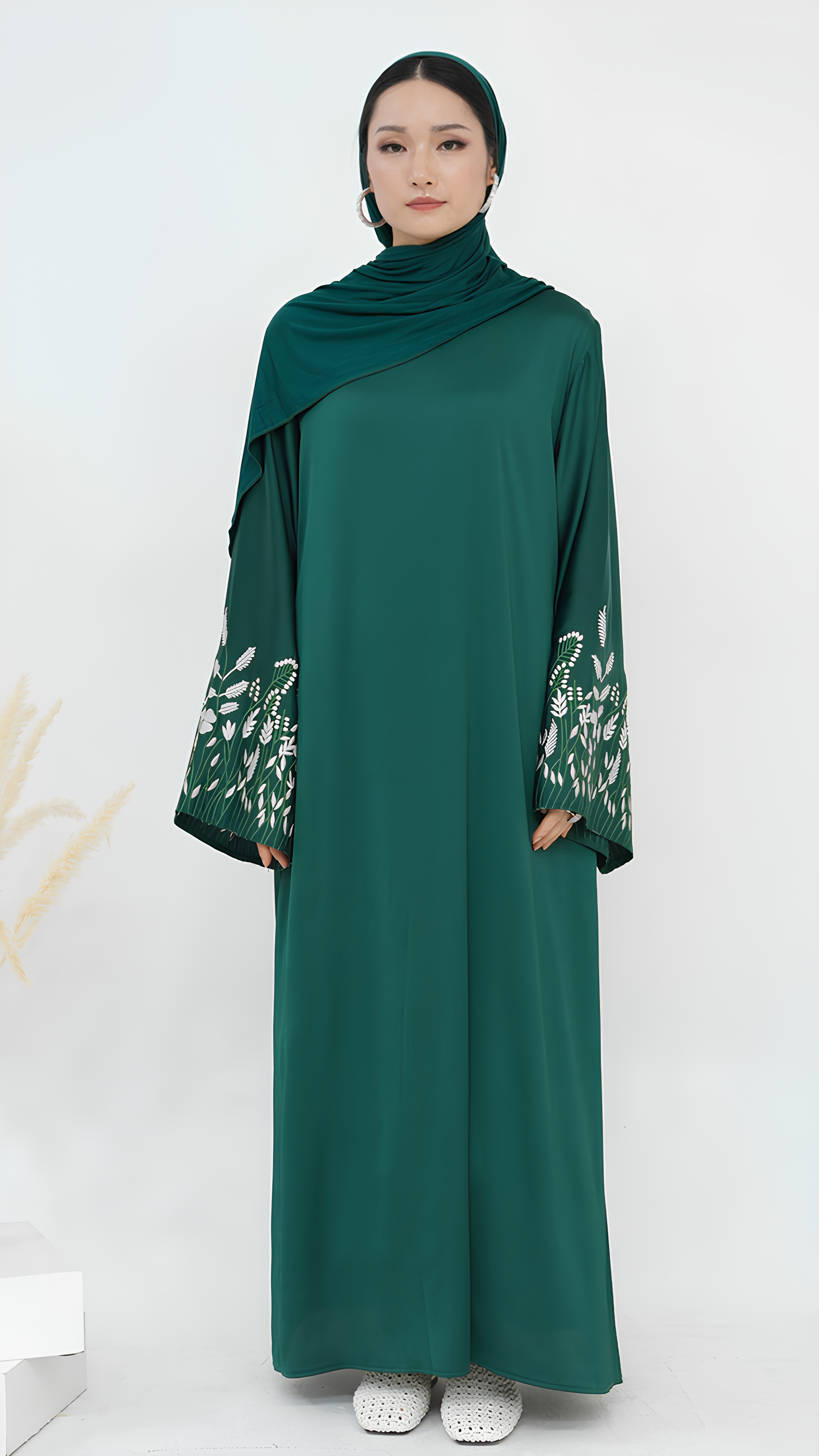 Abaya élégante en sable